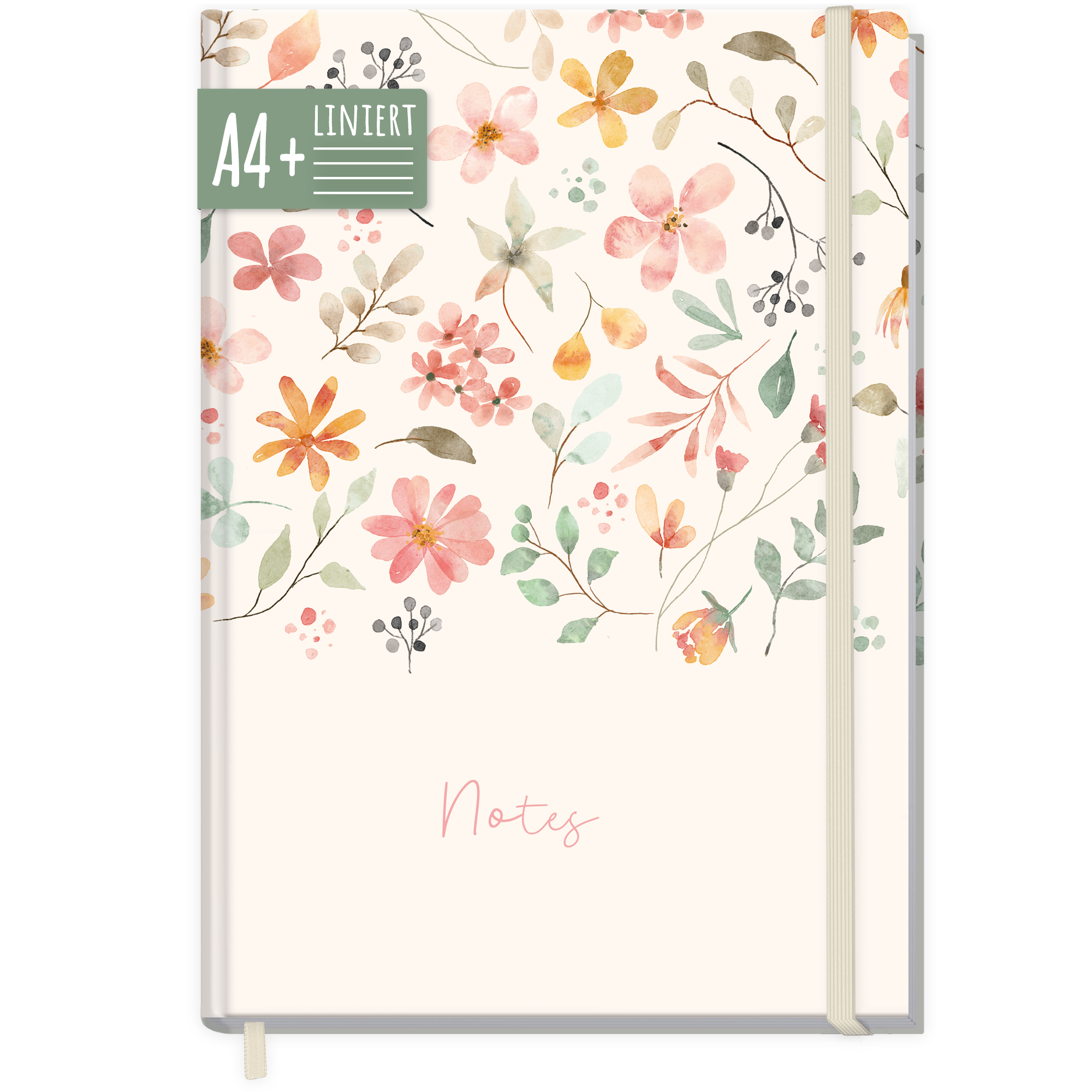 Artikelbild 1 des Artikels “paper&you Notizbuch A4+ liniert [Wild Blossoms] “