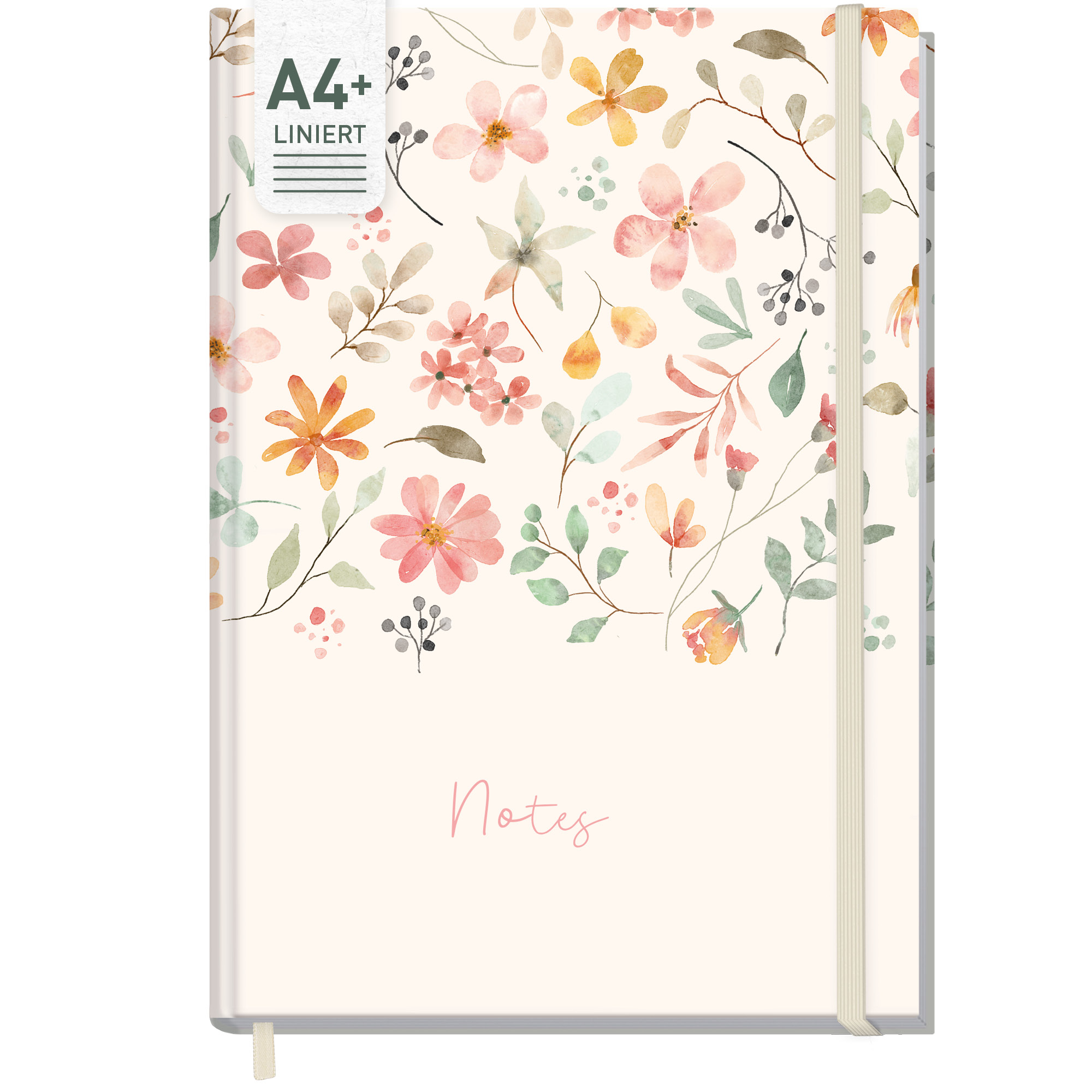 Artikelbild 1 des Artikels “paper&you Notizbuch A4+ liniert [Wild Blossoms] “