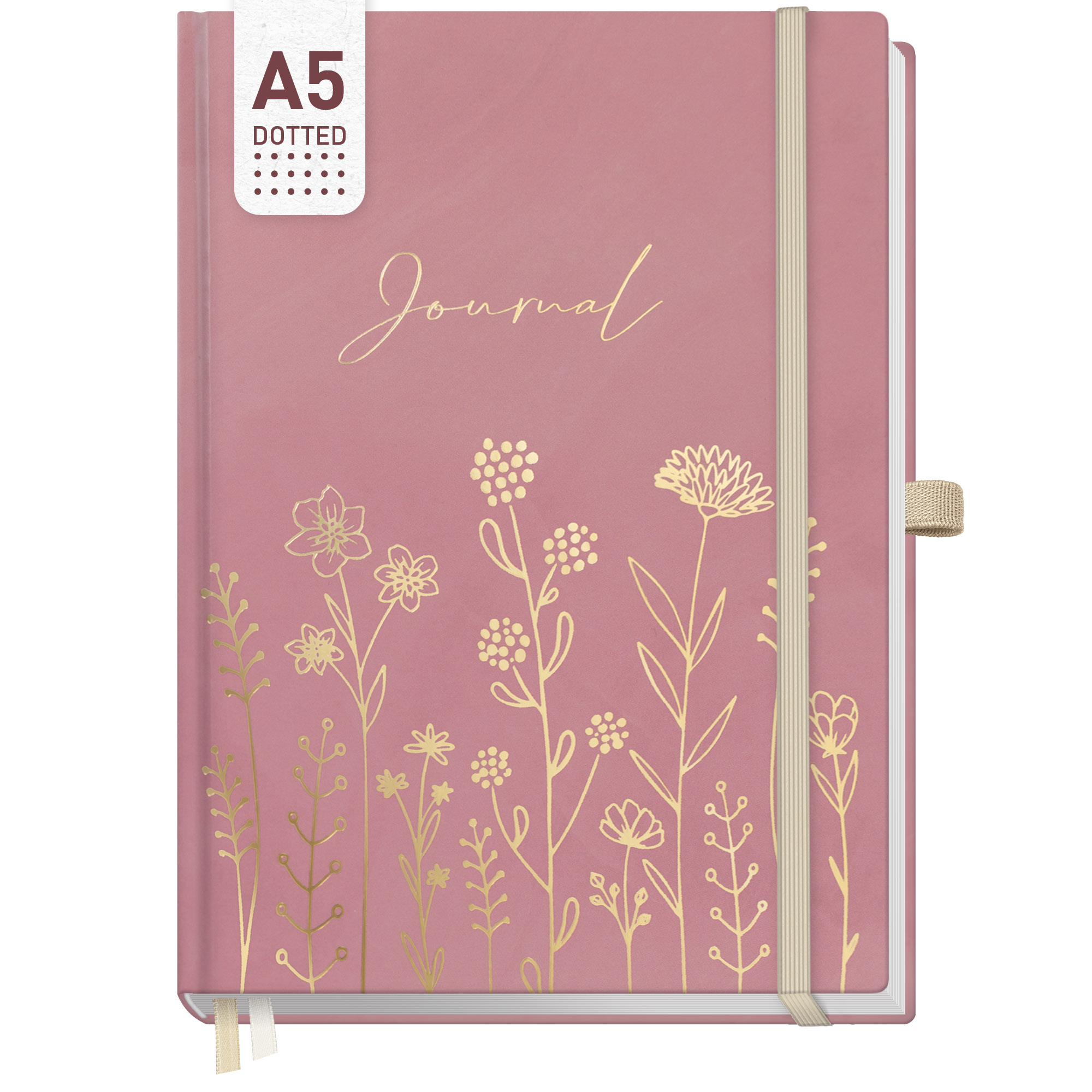 Artikelbild 1 des Artikels “p&y Journal Premium dotted A5 [Fine Flowers rosé] “
