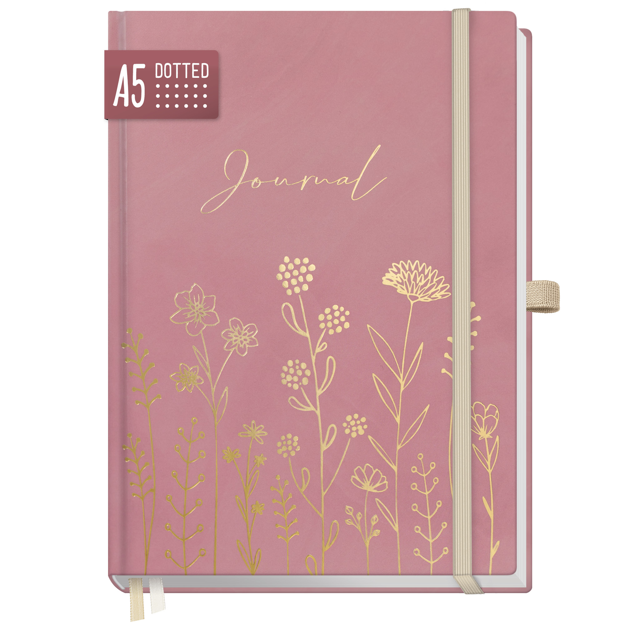Artikelbild 1 des Artikels “p&y Journal Premium dotted A5 [Fine Flowers rosé] “