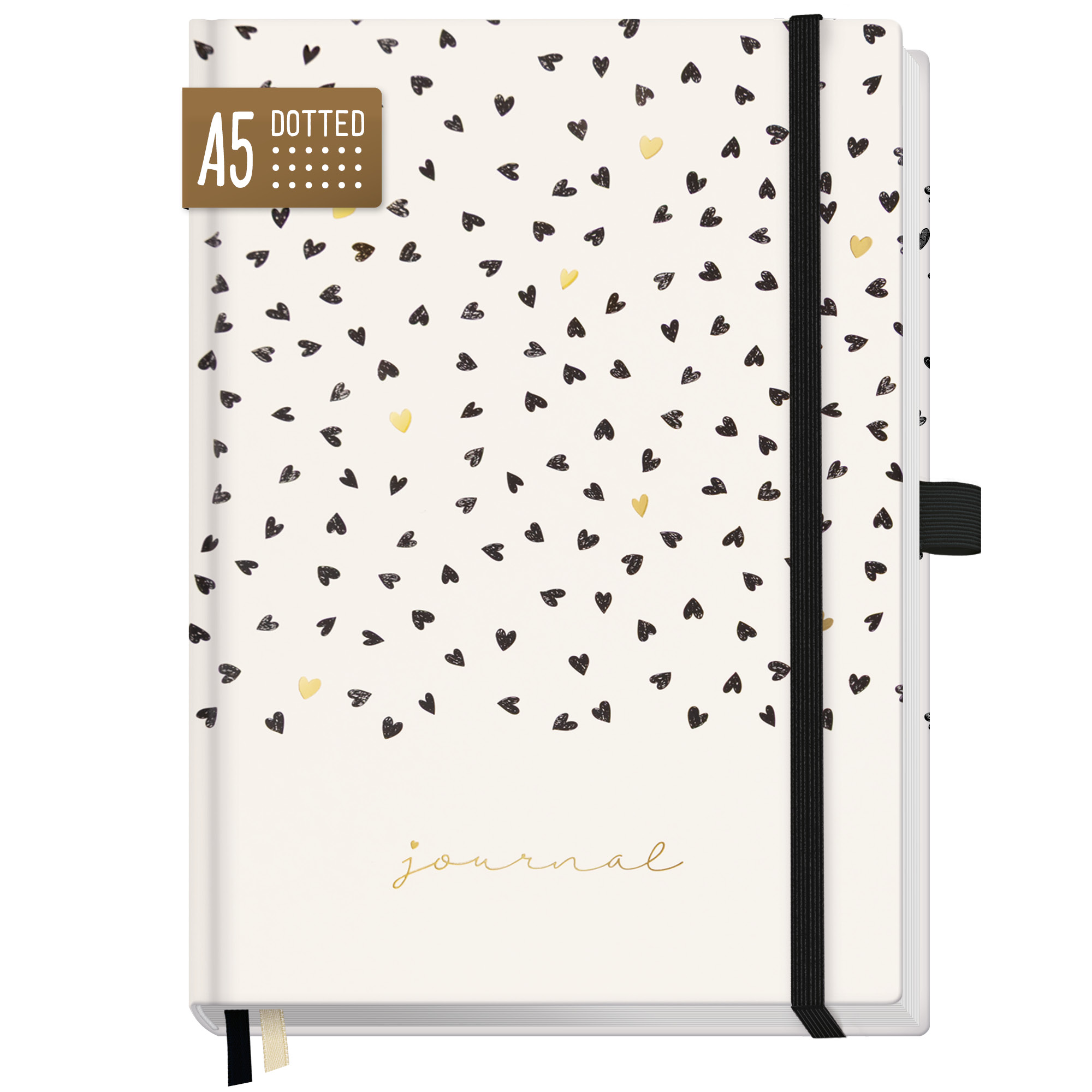 Artikelbild 1 des Artikels “p&y Journal Premium dotted A5 [Golden Hearts] “