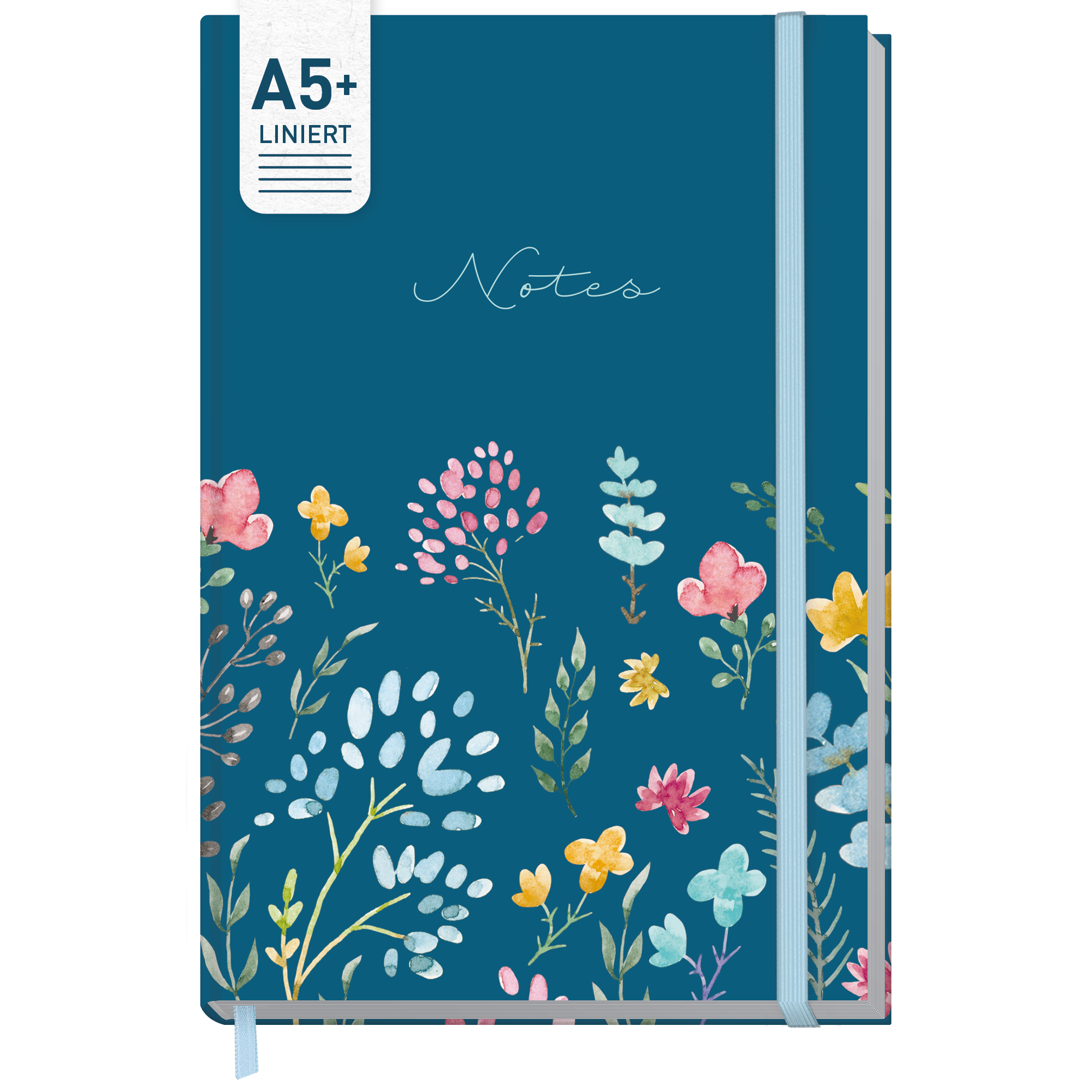 Artikelbild 1 des Artikels “paper&you Notizbuch Classic A5+ liniert [Happy Flower] “