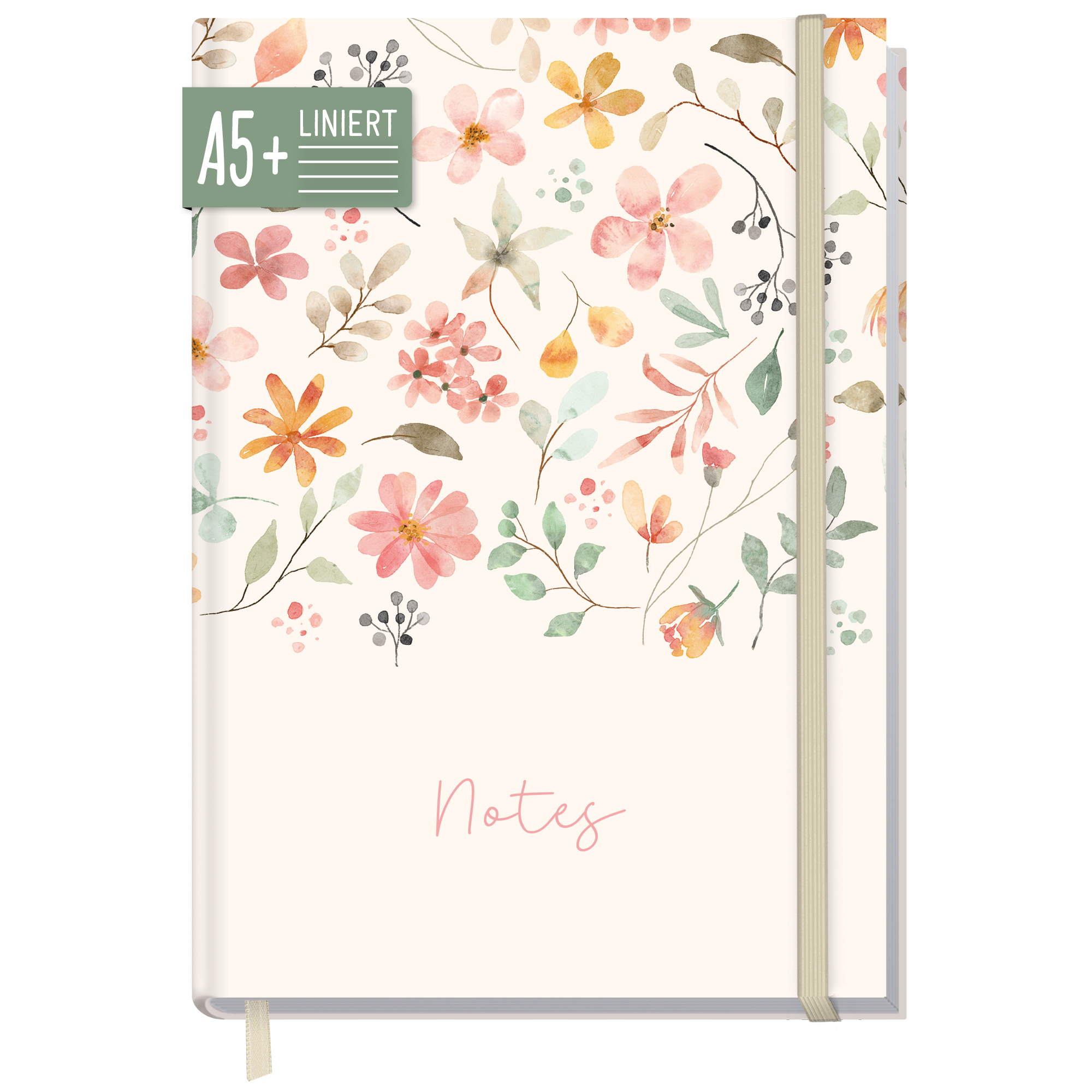 Artikelbild 1 des Artikels “paper&you Notizbuch Classic A5+ liniert [Wild Blossoms] “