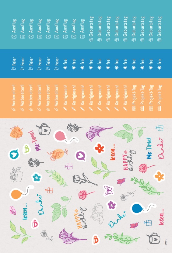 Artikelbild 1 des Artikels “Stickerbogen Lehrerplaner Grundschule [Bogen 1] “