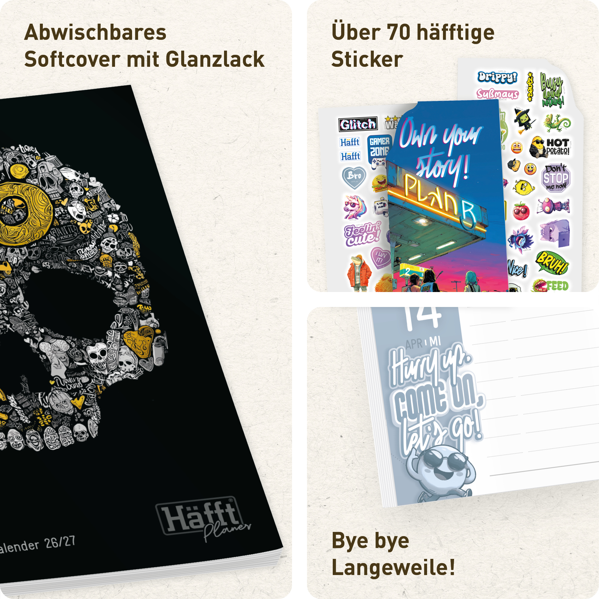 Artikelbild 2 des Artikels “Häfft Planer A5 2026/2027 [Skull] “