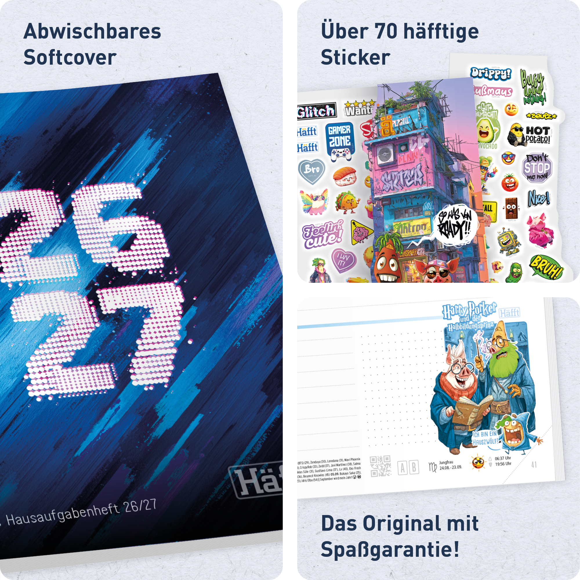Artikelbild 2 des Artikels “Häfft Original Hausaufgabenheft A5 2026/2027 [six seven] “