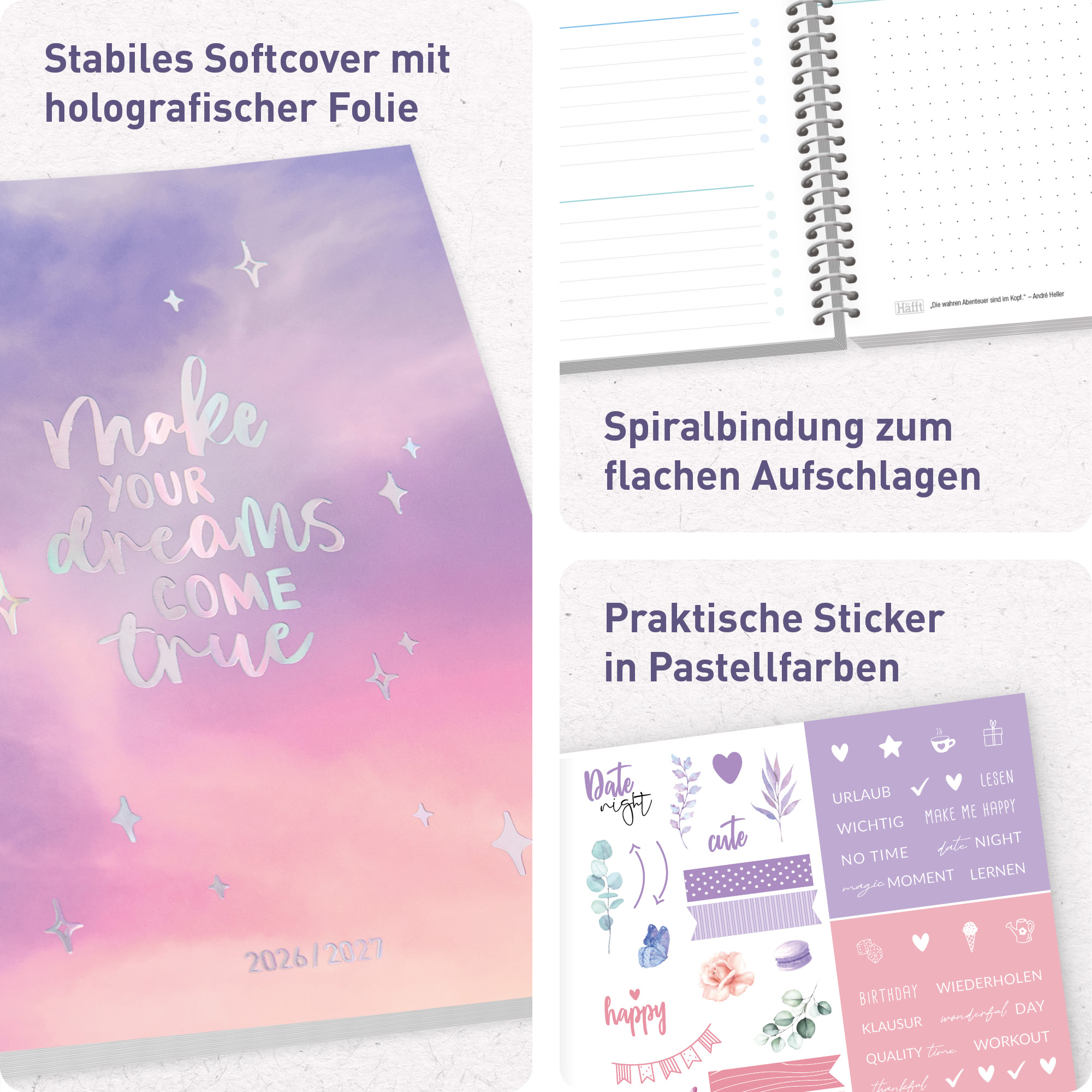 Artikelbild 2 des Artikels “College-Timer A5 2026/2027 [Dreamlights] “