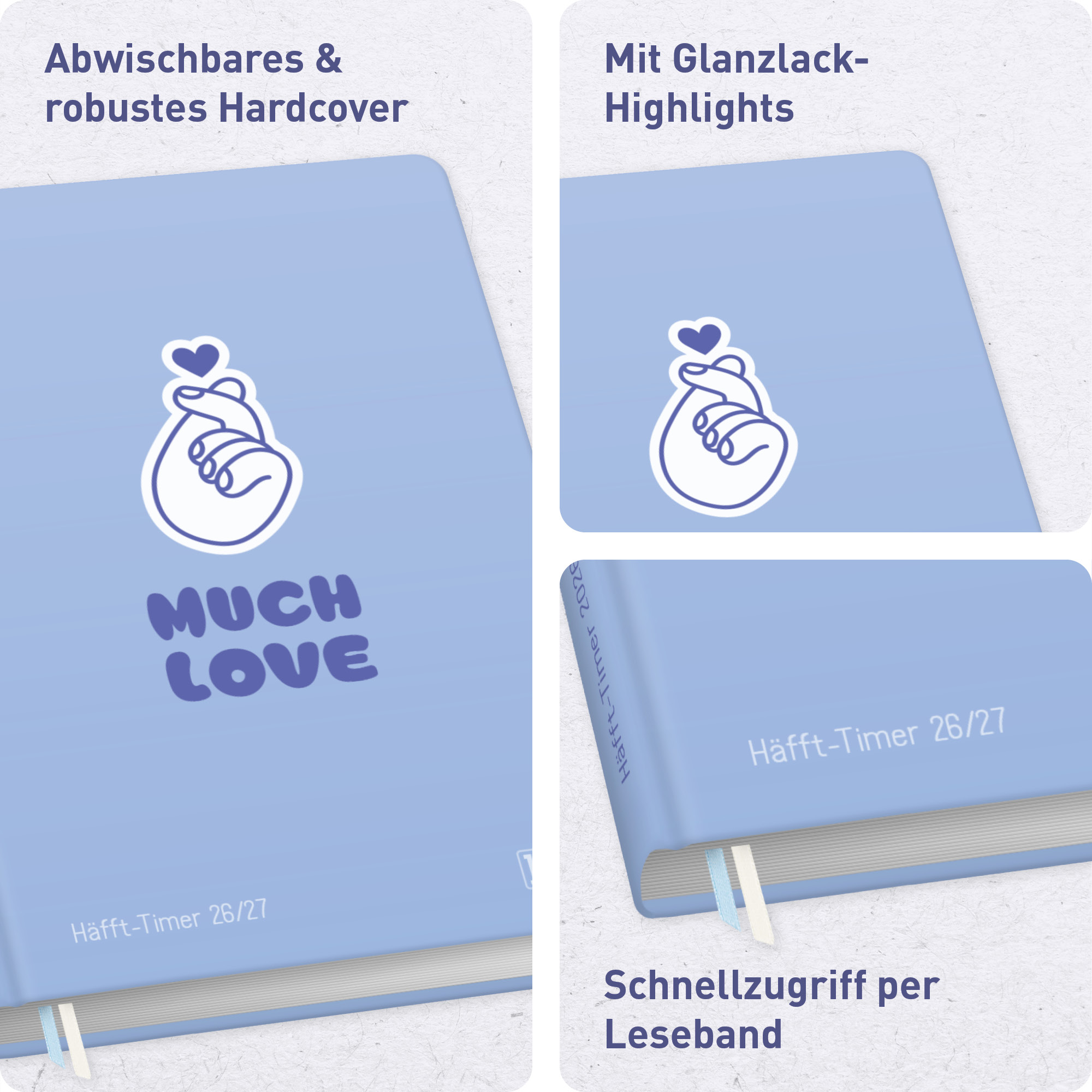 Artikelbild 2 des Artikels “Häfft-Timer A5 2026/2027 [Much Love] “