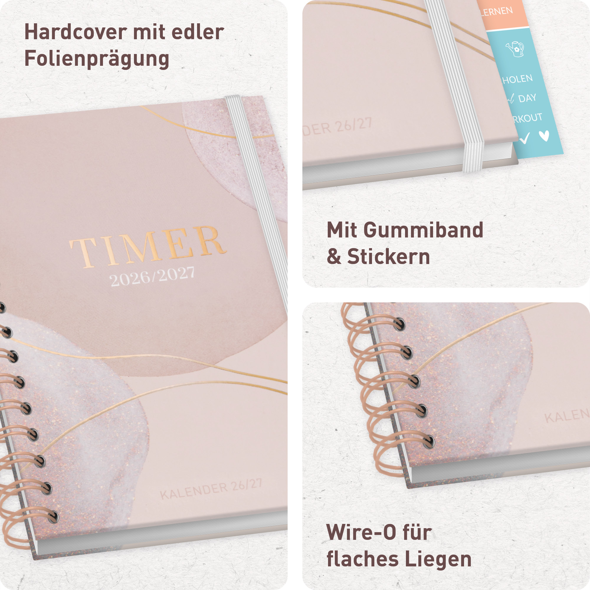 Artikelbild 2 des Artikels “Häfft-Timer Fancy A5 2026/2027 [Soft Beige] “