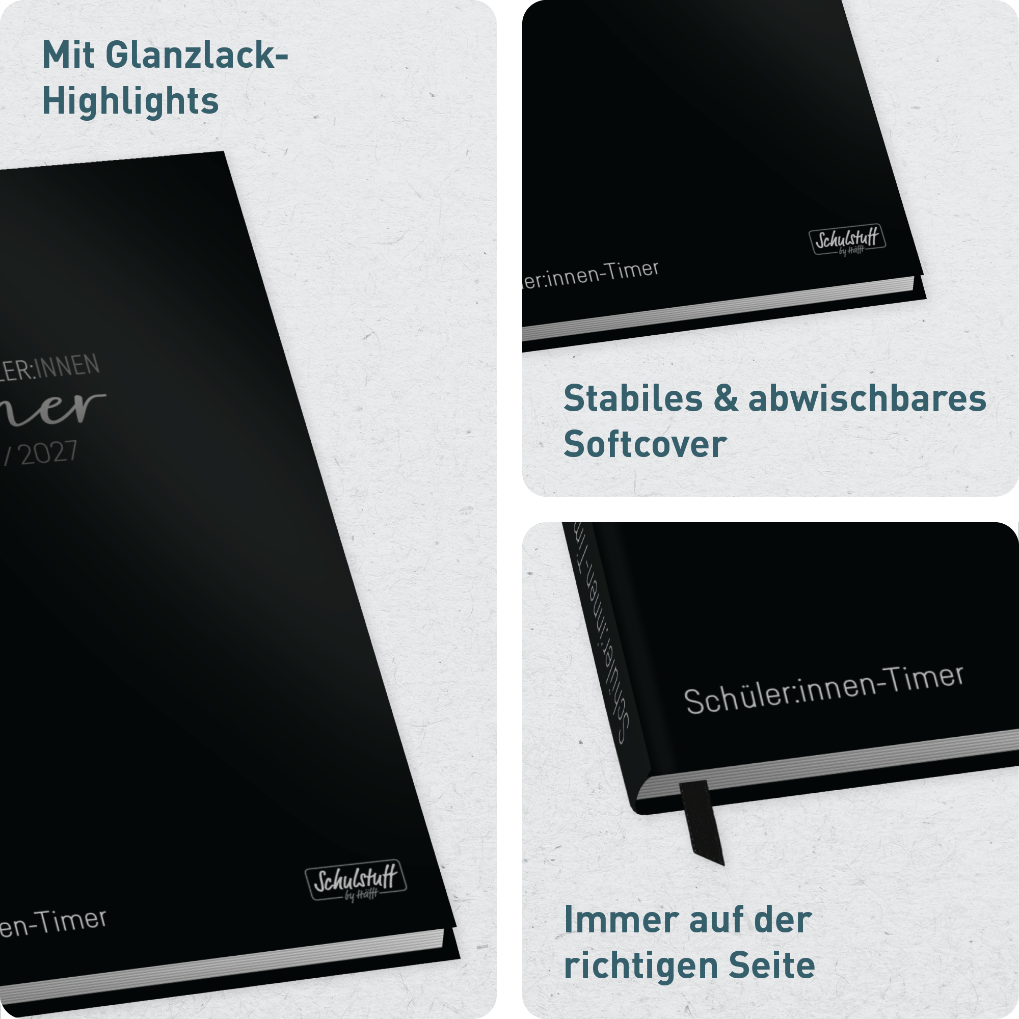 Artikelbild 2 des Artikels “Schulstuff Schüler:innen-Timer A5 2026/2027 A5 [Black Edition] “