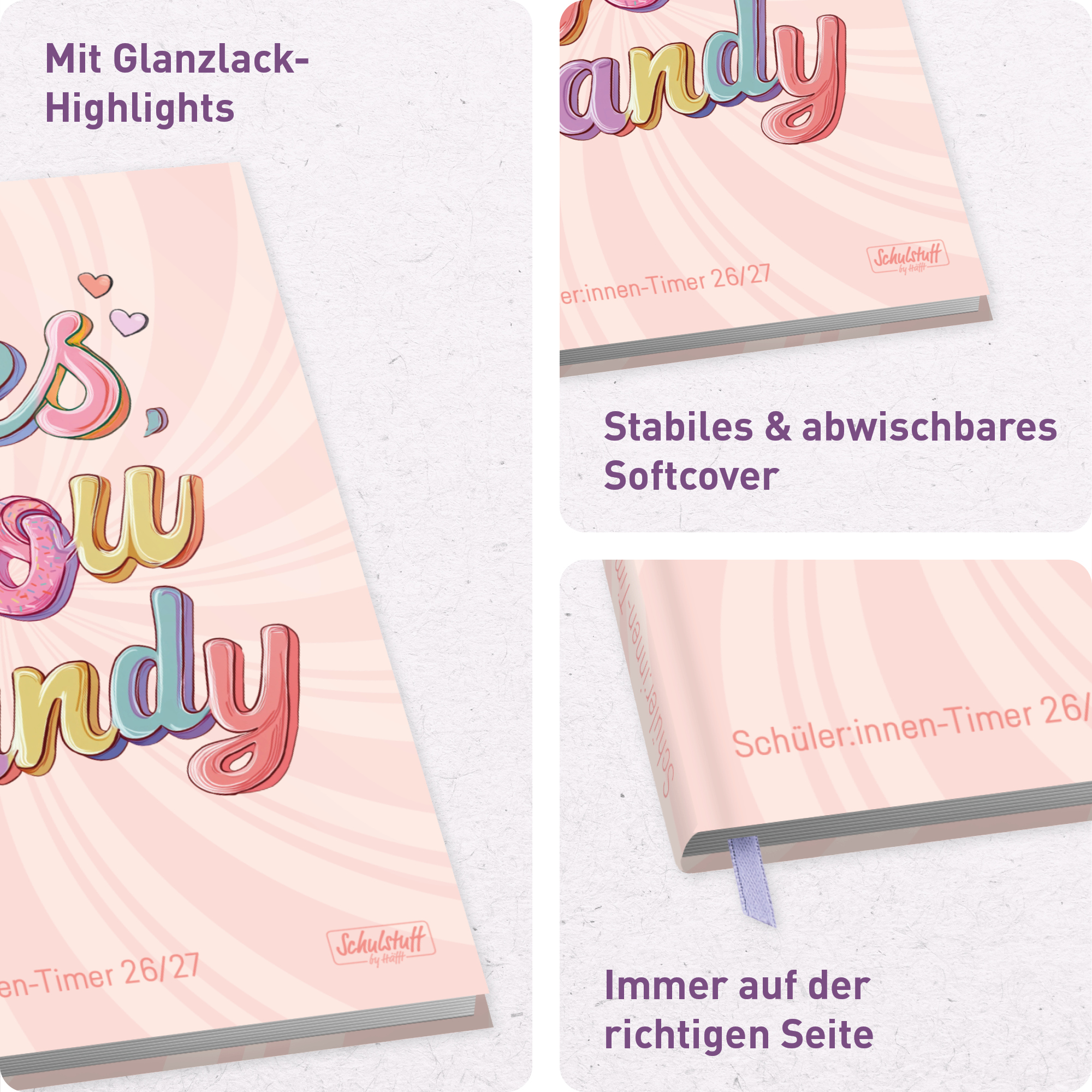 Artikelbild 2 des Artikels “Schulstuff Schüler:innen-Timer A5 2026/2027 [Candy] “