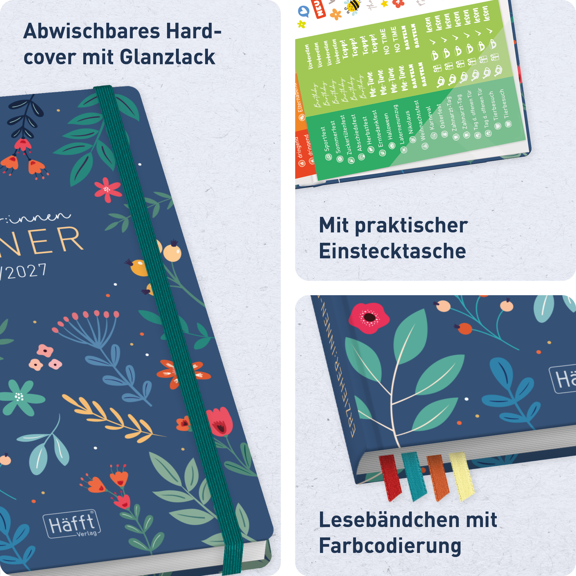 Artikelbild 2 des Artikels “Erzieher-Planer A5+ 26/27  [Color Flowers] “