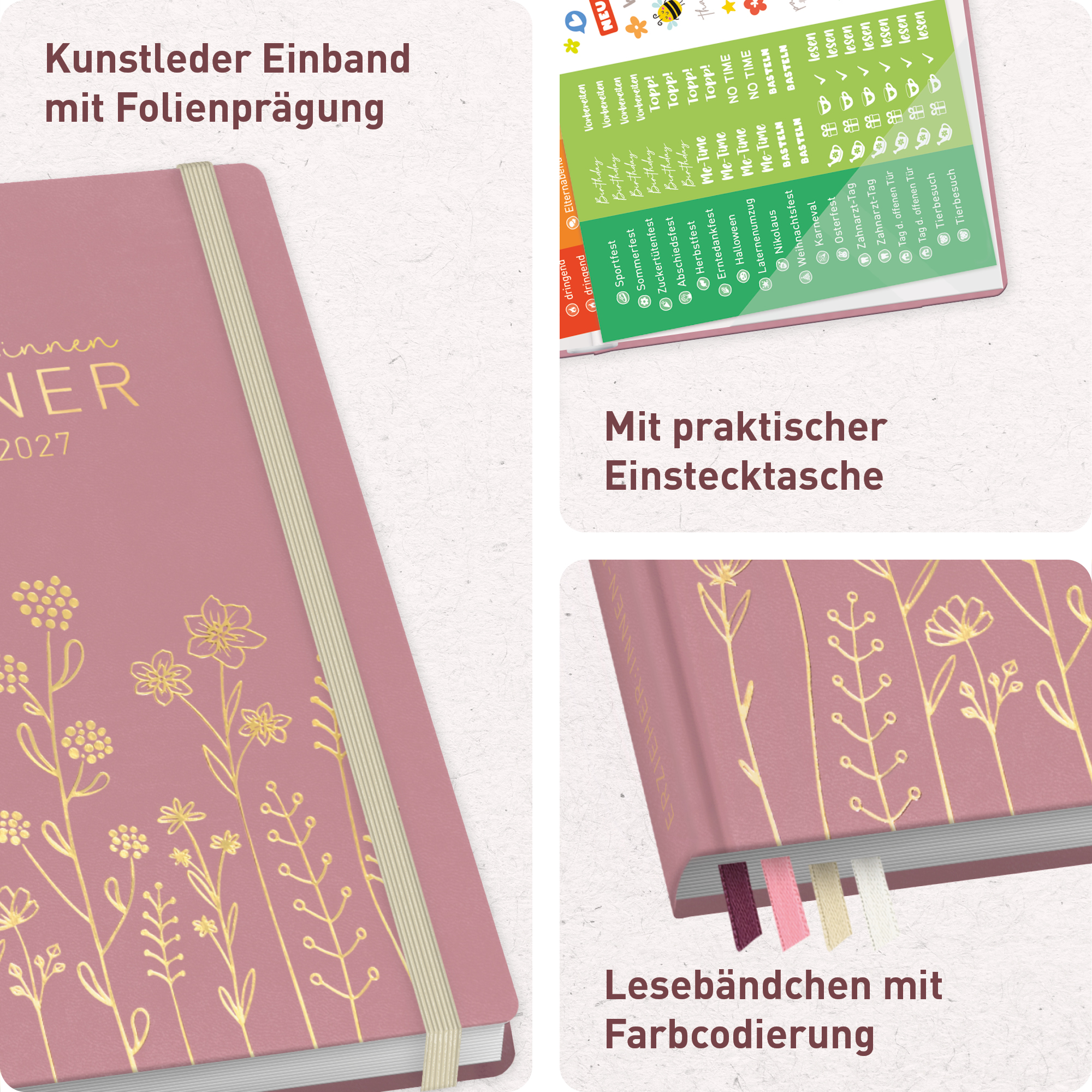 Artikelbild 2 des Artikels “Erzieher-Planer A5+ 26/27  [Fine Flowers rosé] “