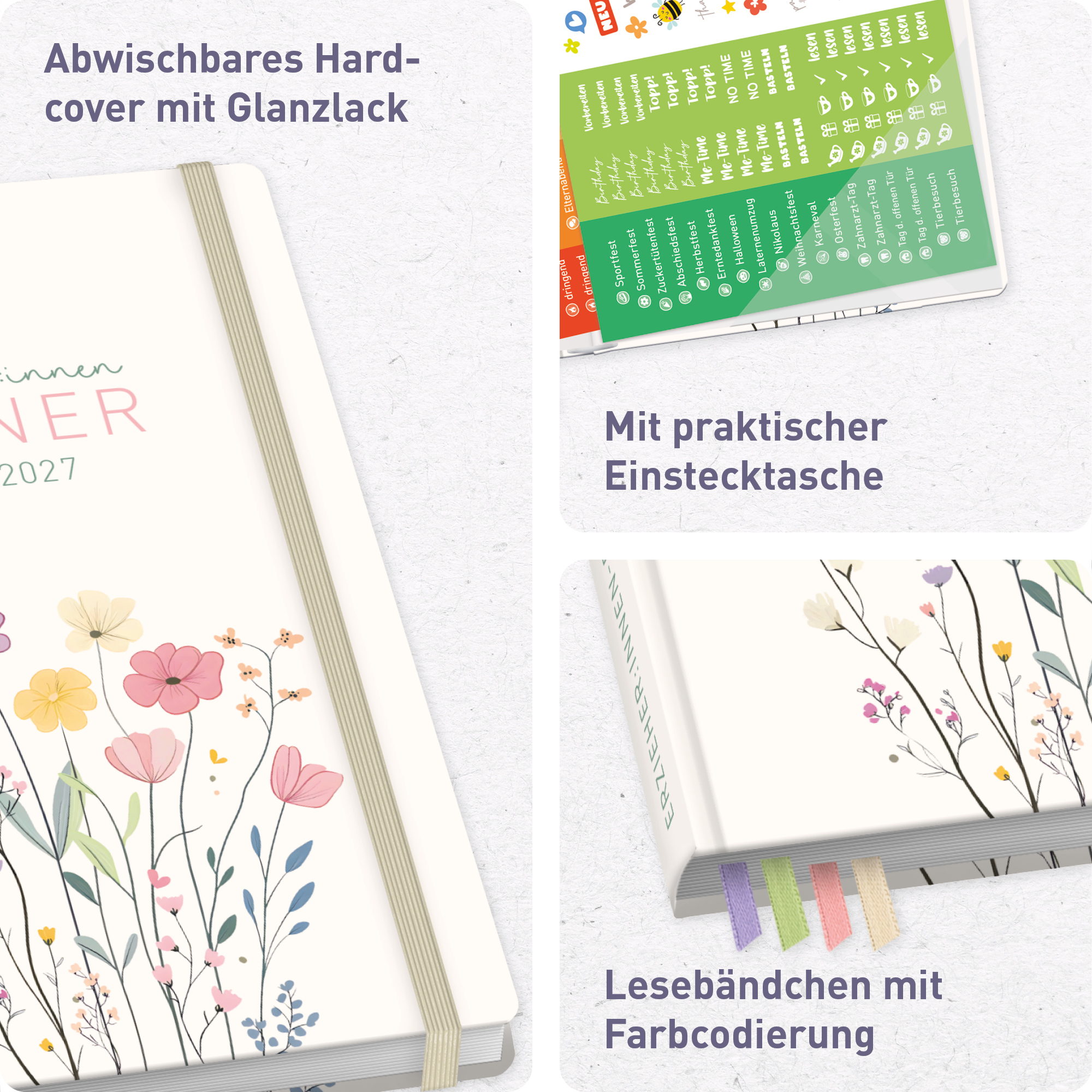 Artikelbild 2 des Artikels “Erzieher-Planer A5+ 26/27  [Flower Joy] “