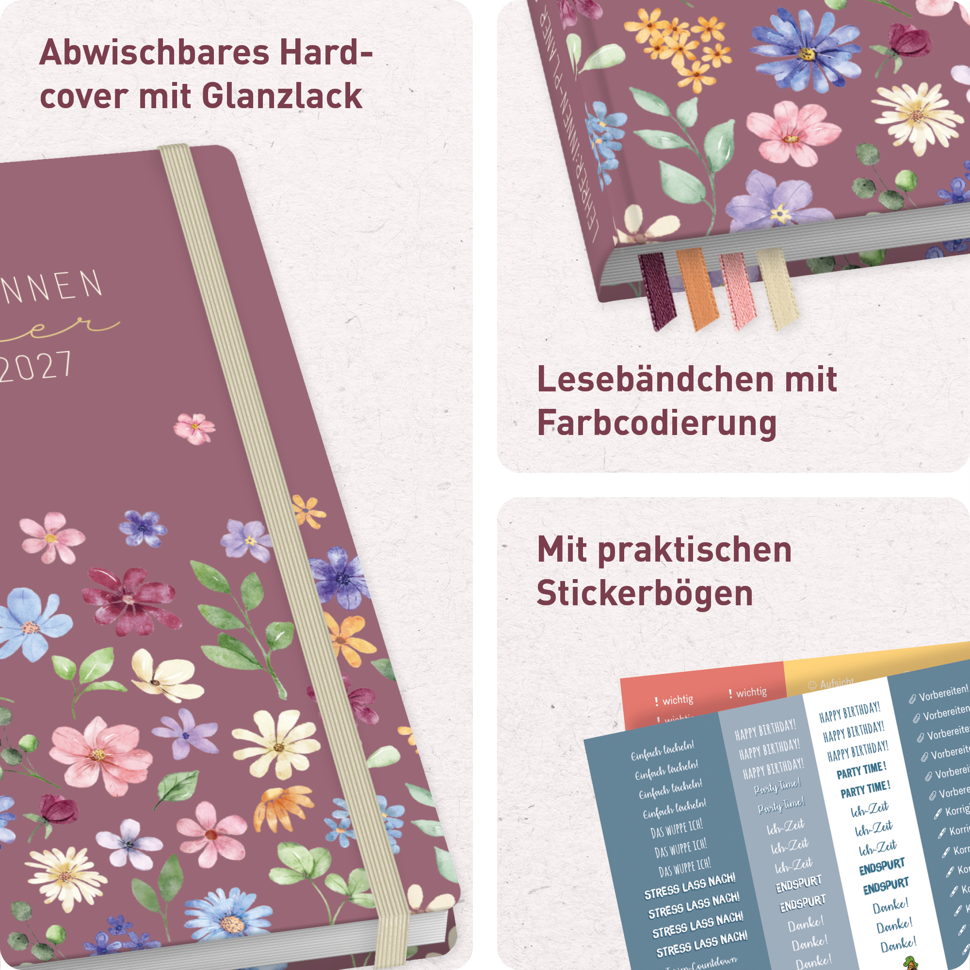 Artikelbild 2 des Artikels “Lehrer-Planer A5+ 26/27 [Berry Blossoms] “