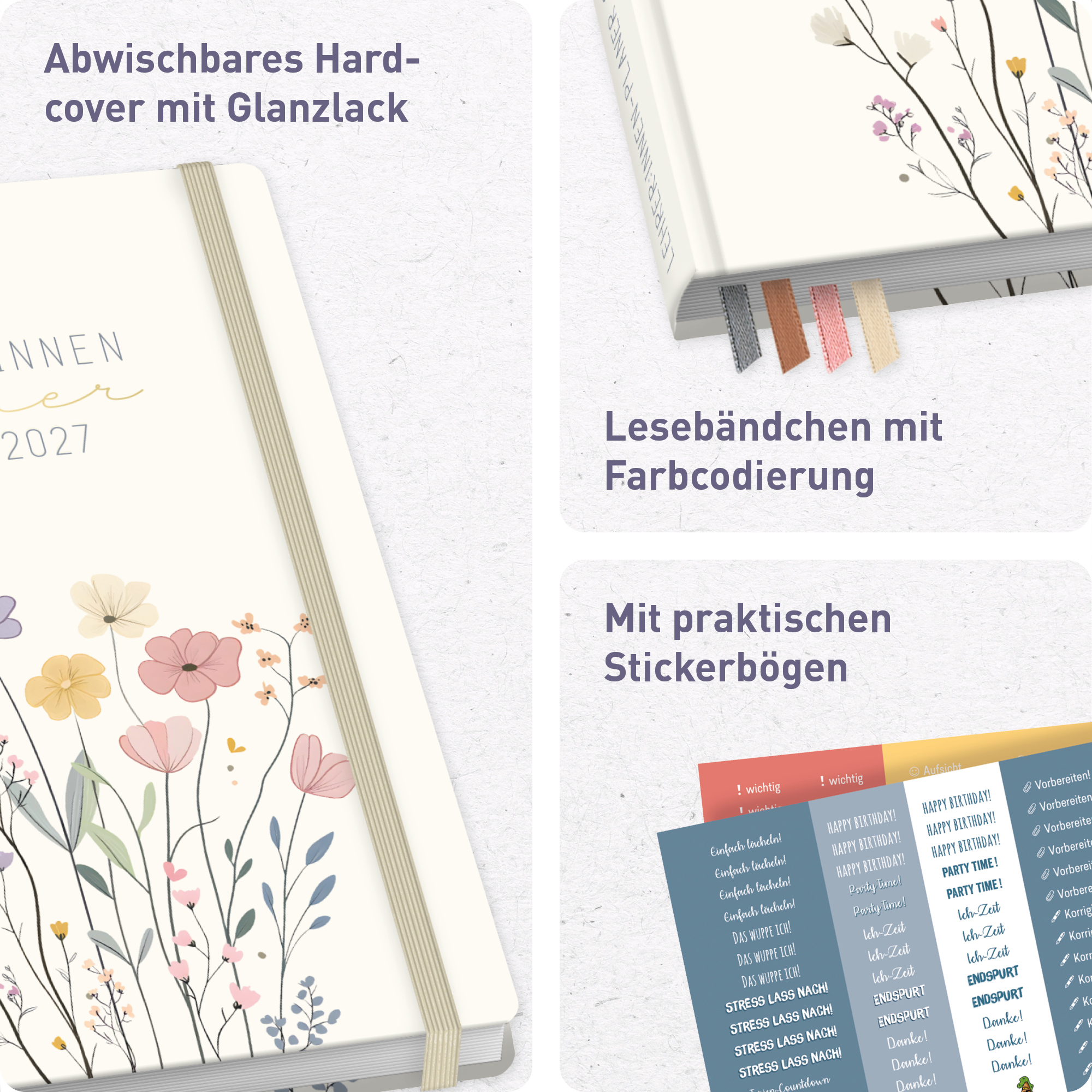 Artikelbild 2 des Artikels “Lehrer-Planer A5+ 26/27 [Flower Joy] “