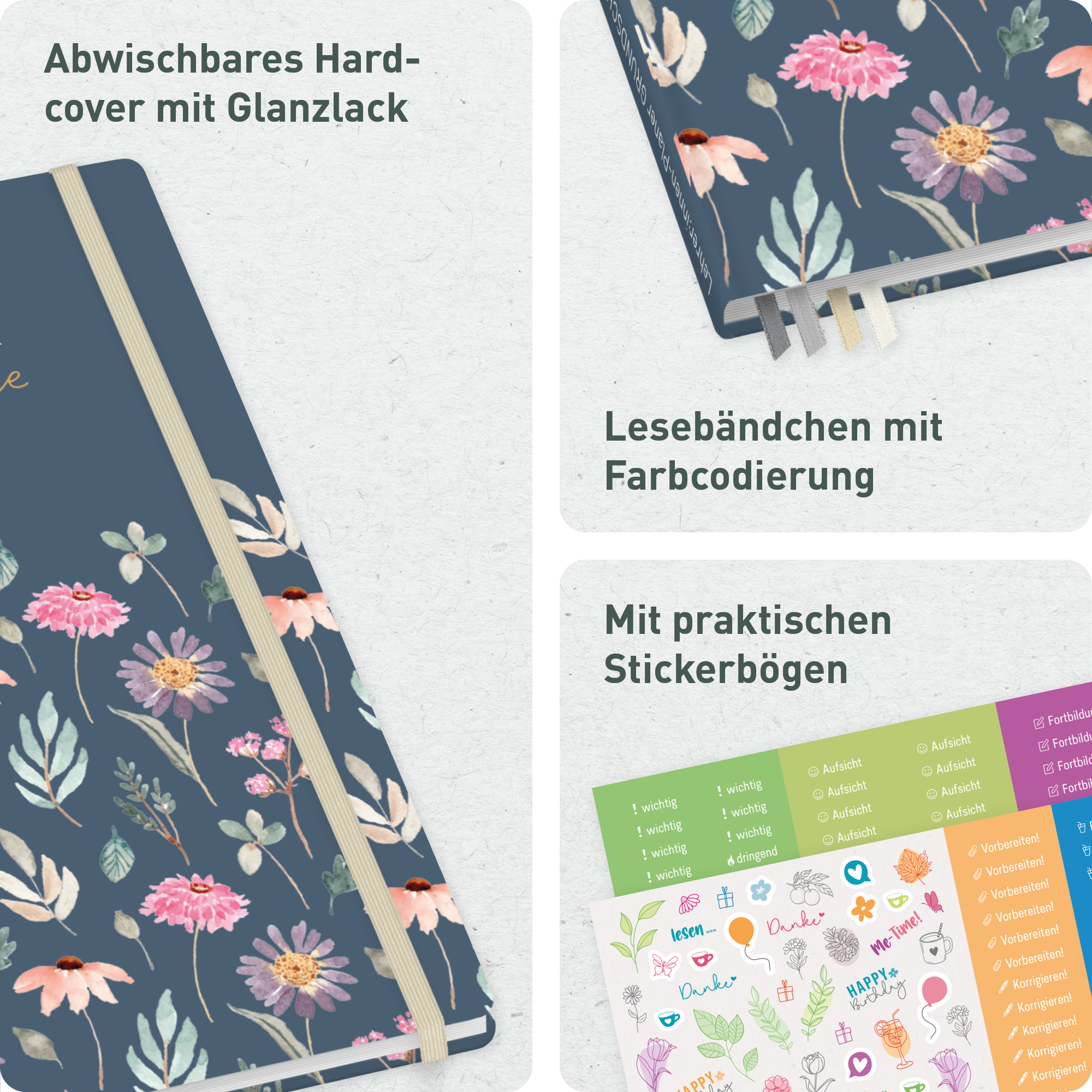 Artikelbild 2 des Artikels “Lehrer-Planer Grundschule A4+ 26/27 [Flying Flowers] “