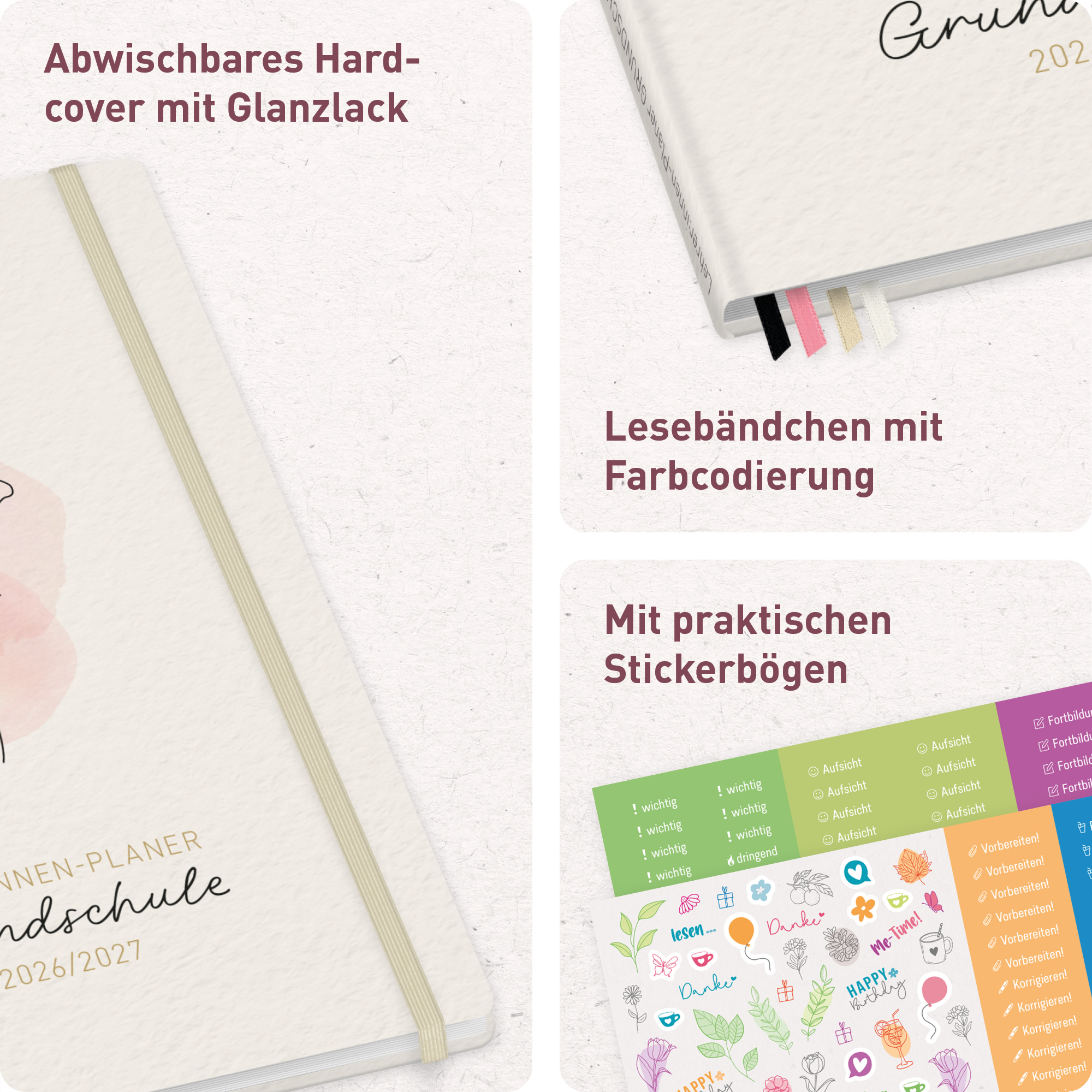 Artikelbild 2 des Artikels “Lehrer-Planer Grundschule A4+ 26/27 [Soft Flower] “