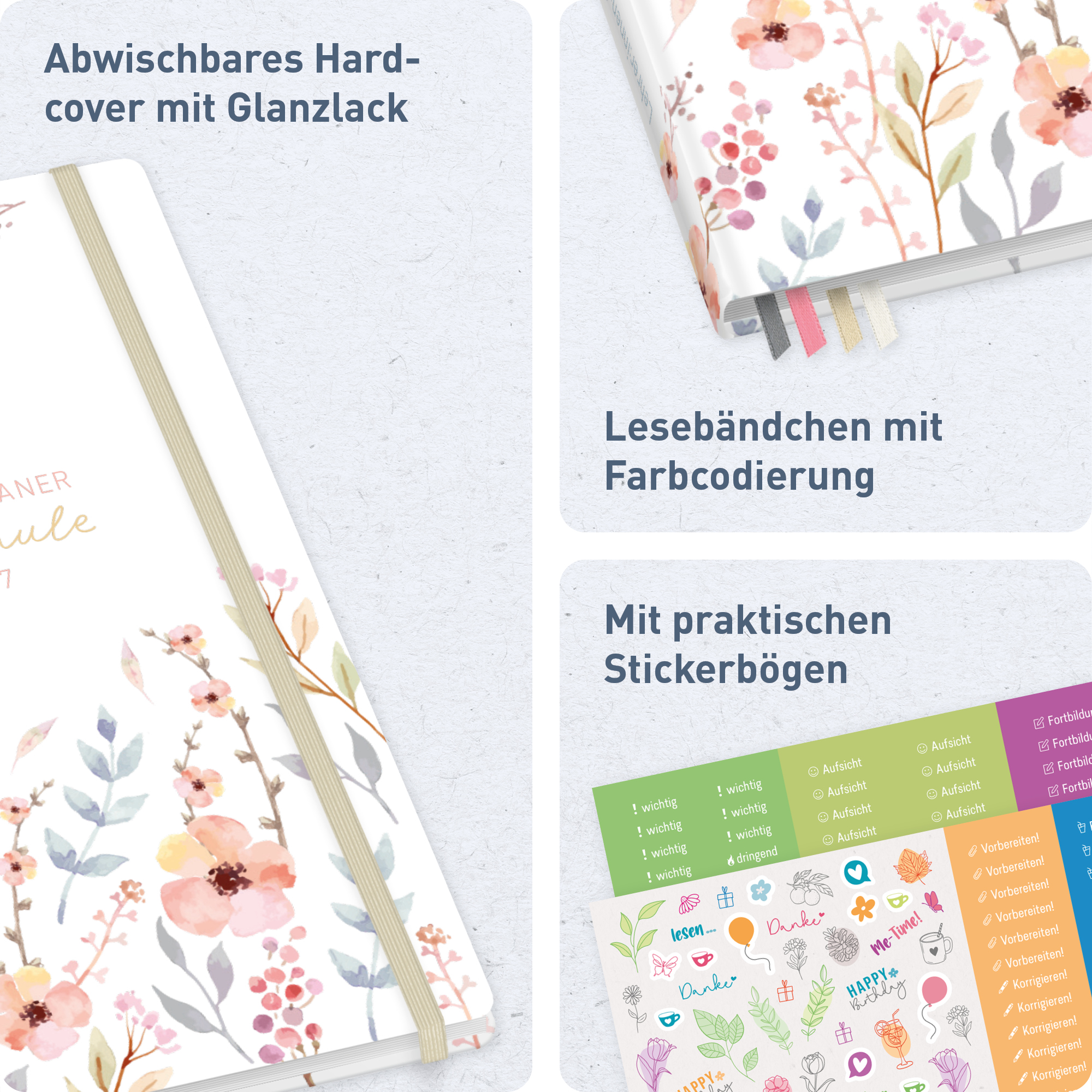 Artikelbild 2 des Artikels “Lehrer-Planer Grundschule A4+ 26/27 [Sweet Flowers] “