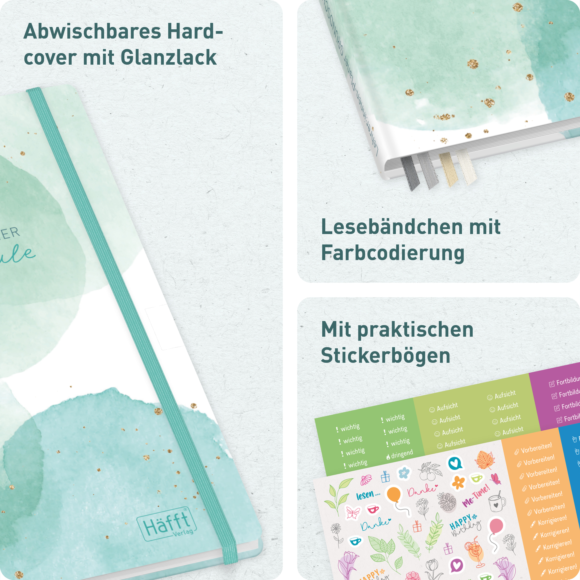 Artikelbild 2 des Artikels “Lehrer-Planer Grundschule A4+ 26/27 [Watercolor Dots] “