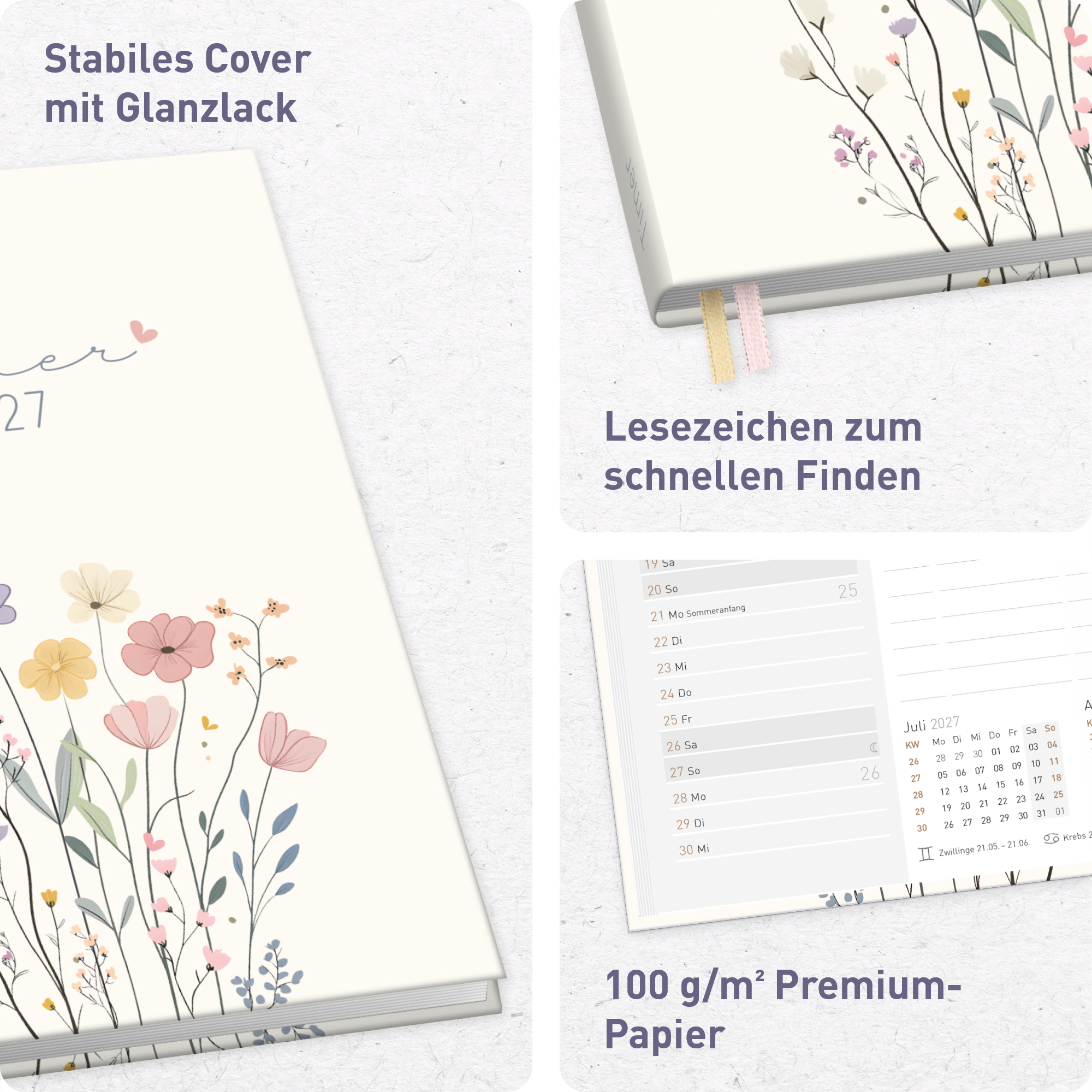 Artikelbild 2 des Artikels “Chäff-Timer A5 2026/2027 [Flower Joy] “