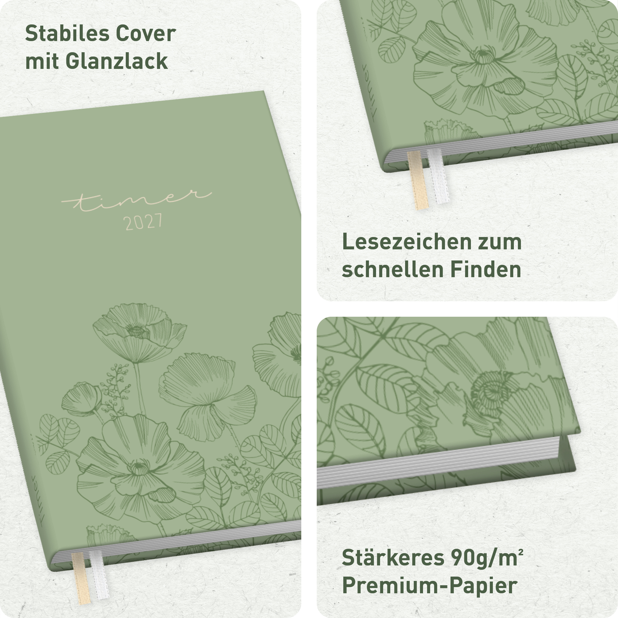 Artikelbild 2 des Artikels “Chäff-Timer Mini A6+ 2026/2027 [Green Poppy] “