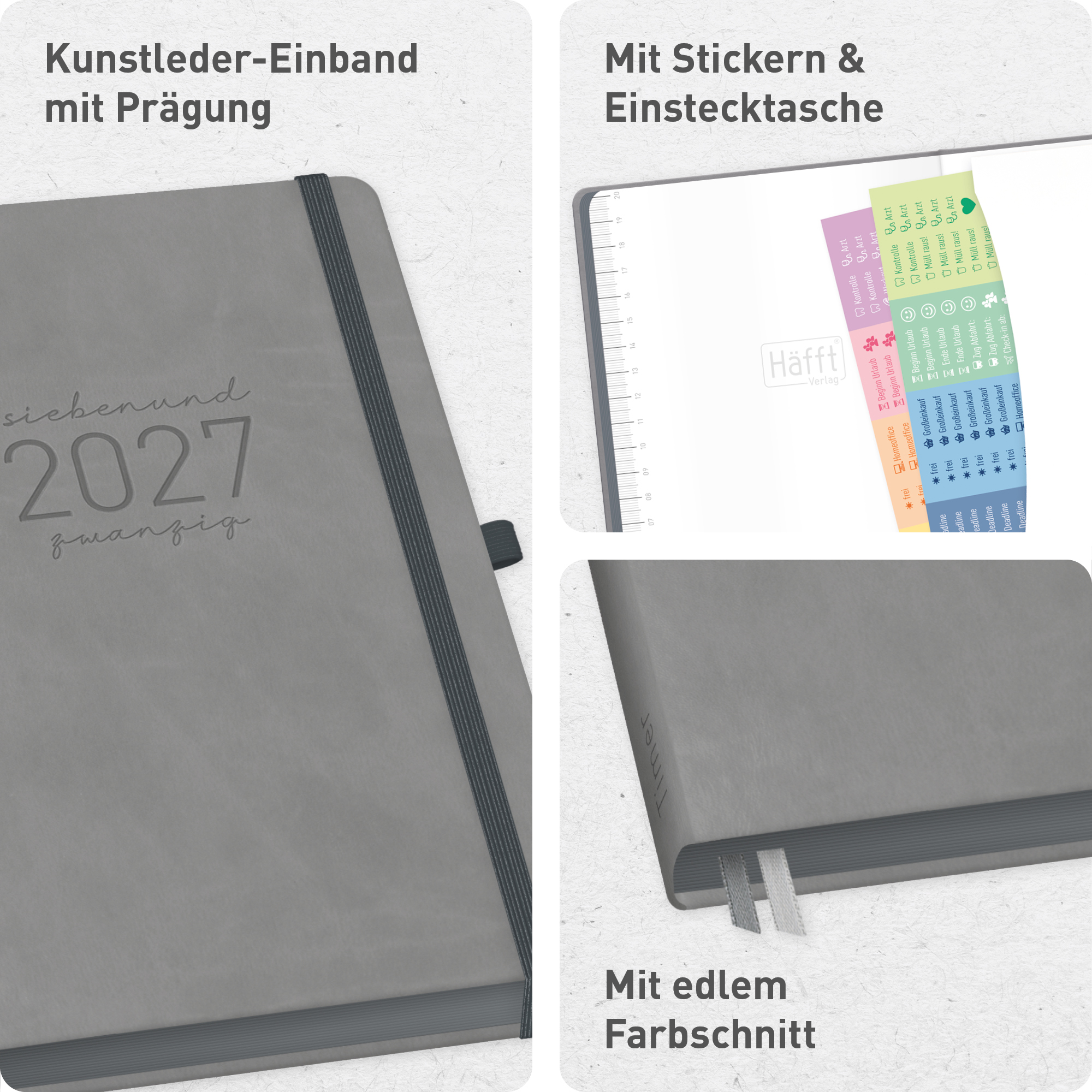 Artikelbild 2 des Artikels “Chäff-Timer Deluxe A5 2026/2027 [Grey Edition] “