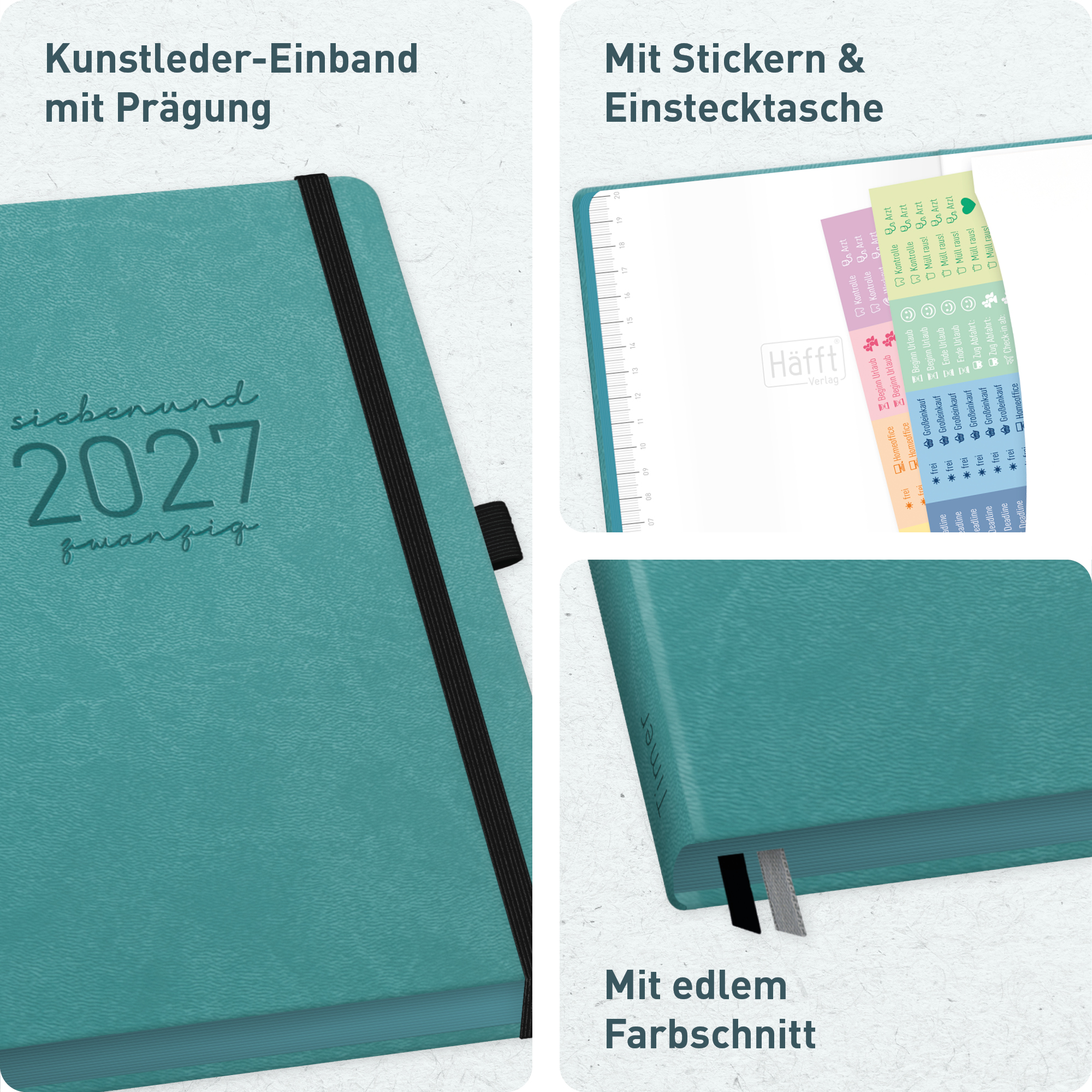 Artikelbild 2 des Artikels “Chäff-Timer Deluxe A5 2026/2027 [Hellpetrol] “