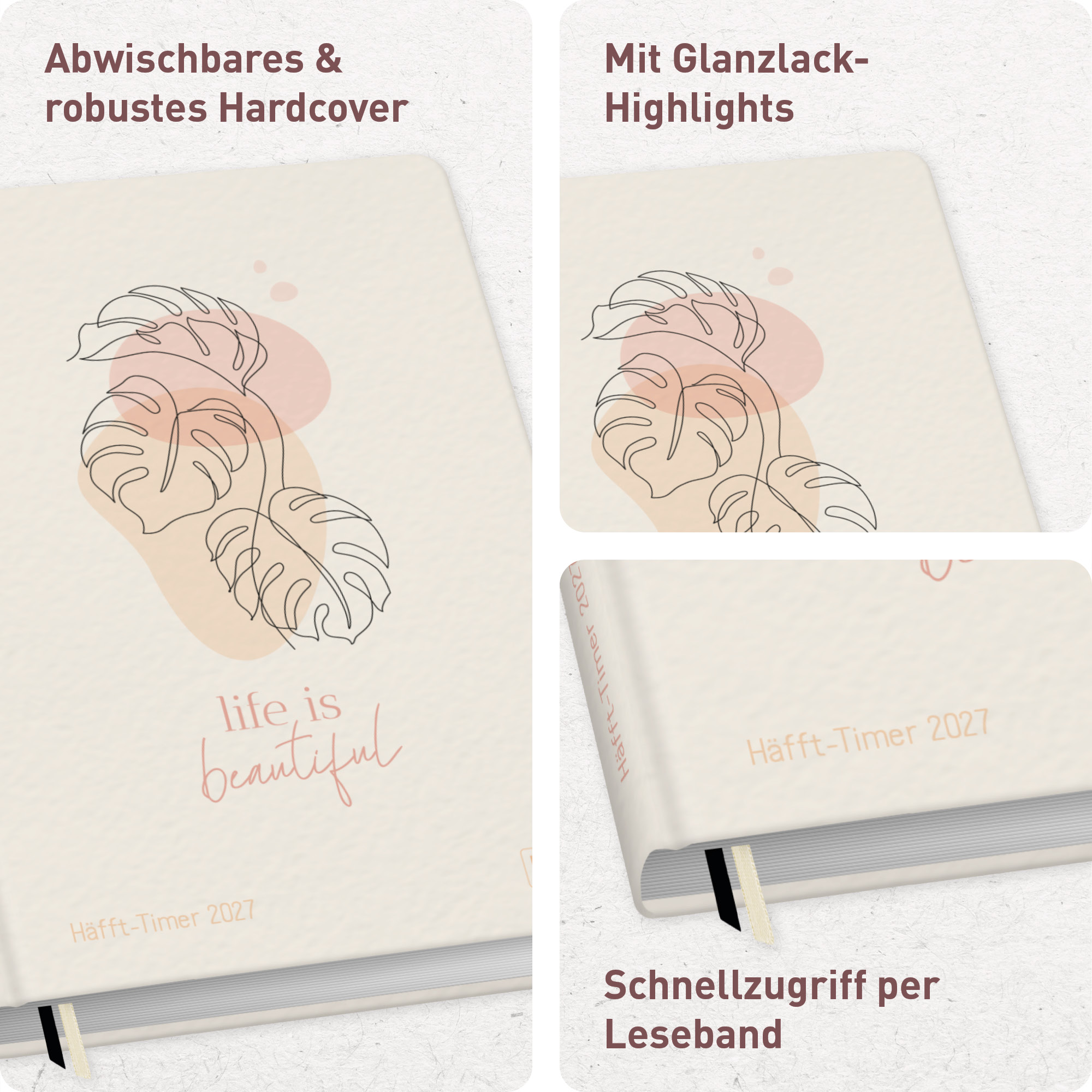 Artikelbild 2 des Artikels “Häfft-Timer 2027 A5 [Life is beautiful] “