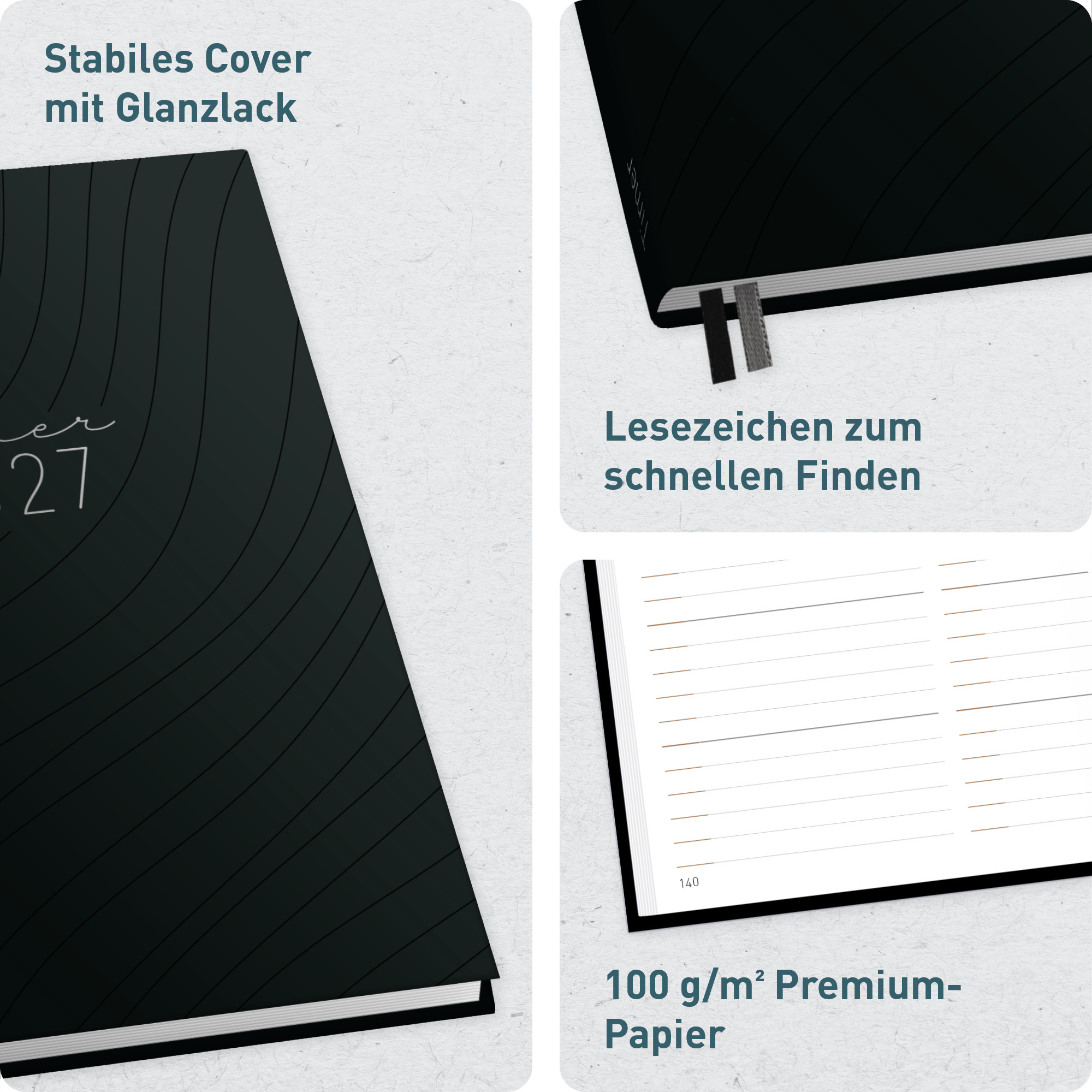 Artikelbild 2 des Artikels “Chäff-Timer Classic A5 2027 [Schwarz] “