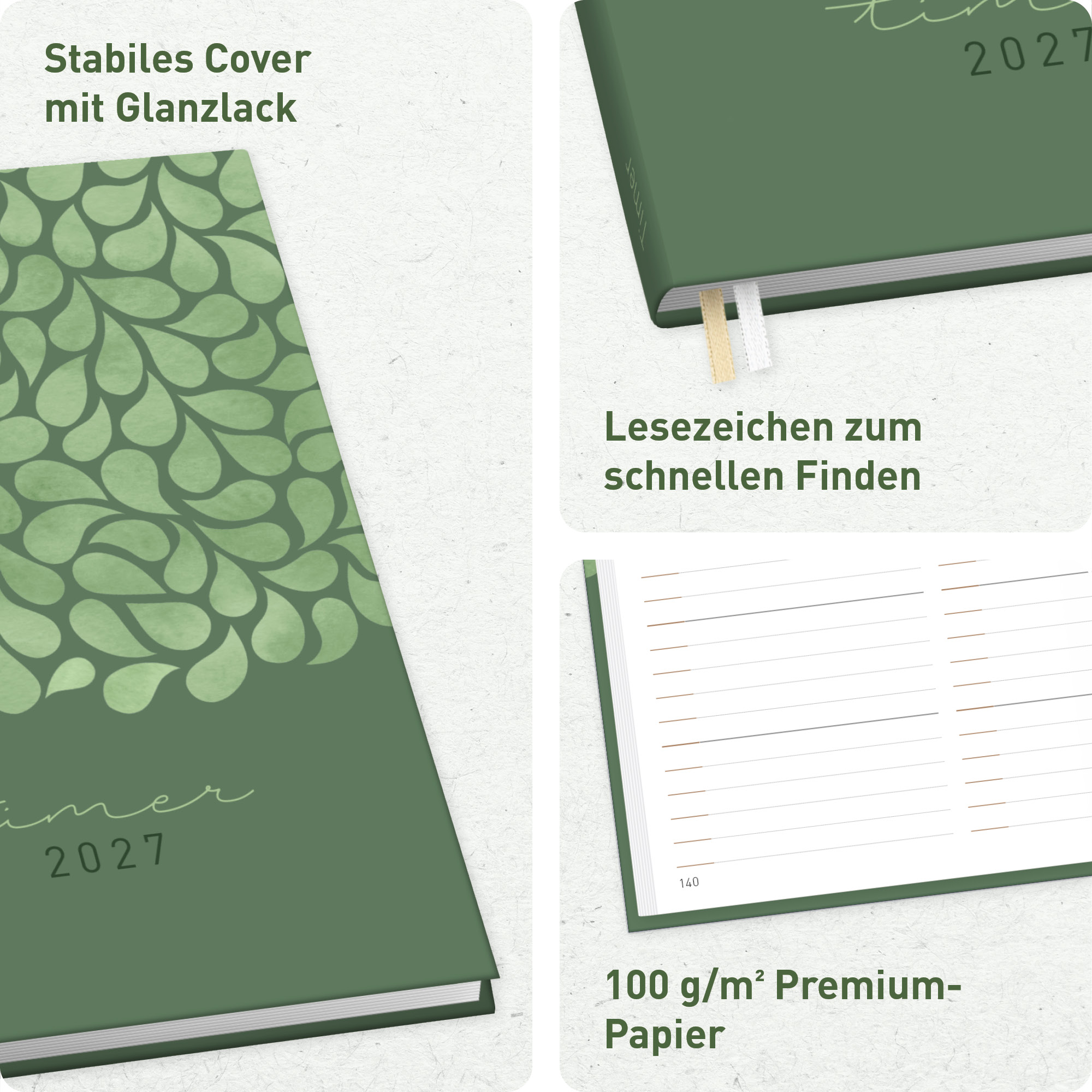 Artikelbild 2 des Artikels “Chäff-Timer Classic A5 2027 [Sea of Leaves] “