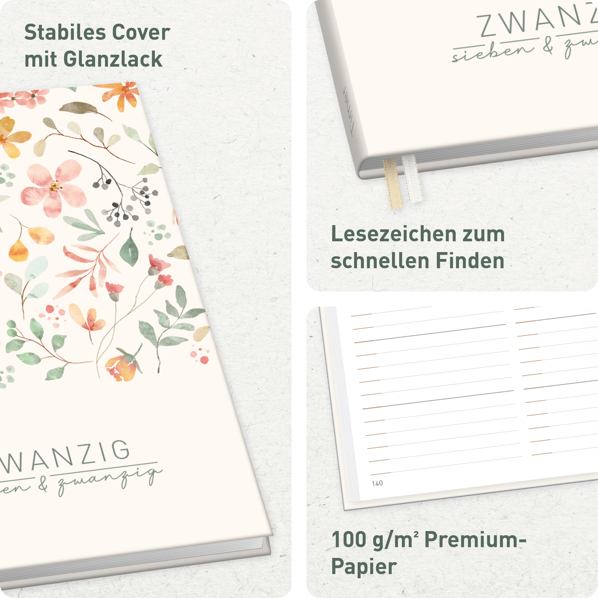 Artikelbild 2 des Artikels “Chäff-Timer Classic A5 2027 [Wild Blossoms] “