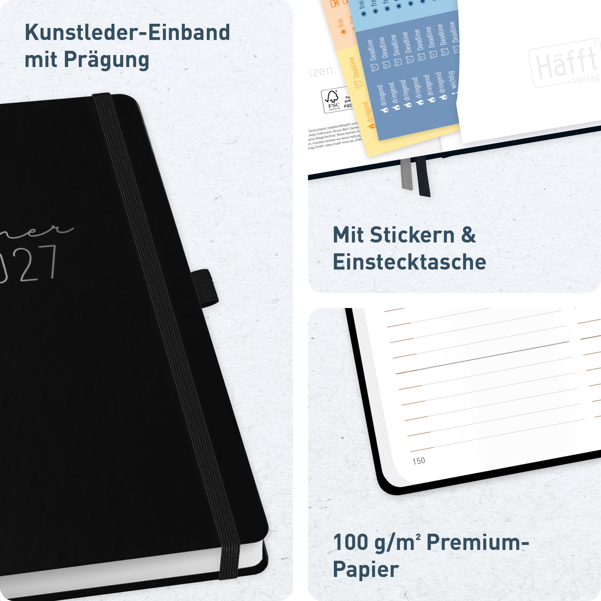 Artikelbild 2 des Artikels “Chäff-Timer Premium A5 2027 [Black] “