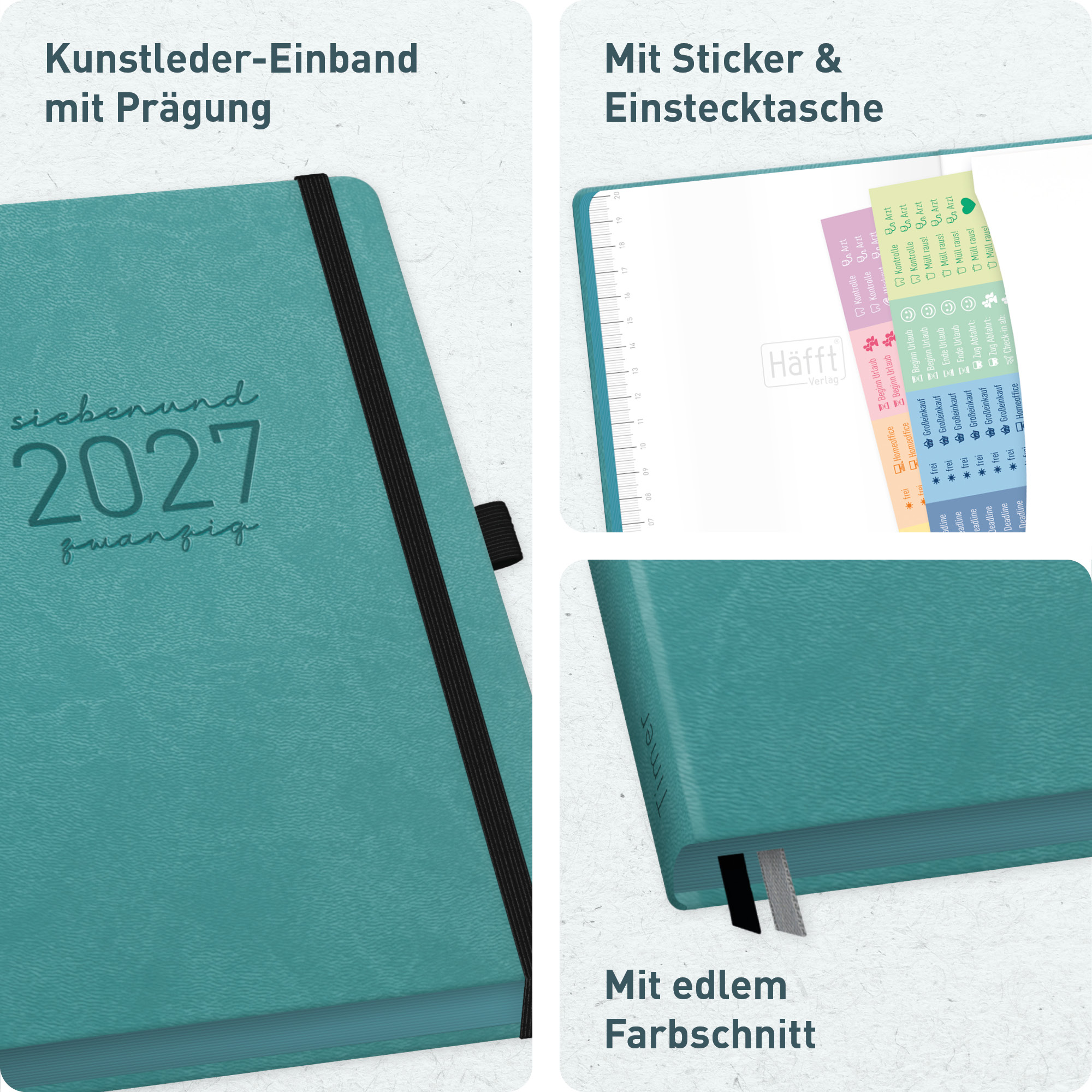 Artikelbild 2 des Artikels “Chäff-Timer Deluxe A5 2027 [Hellpetrol] “