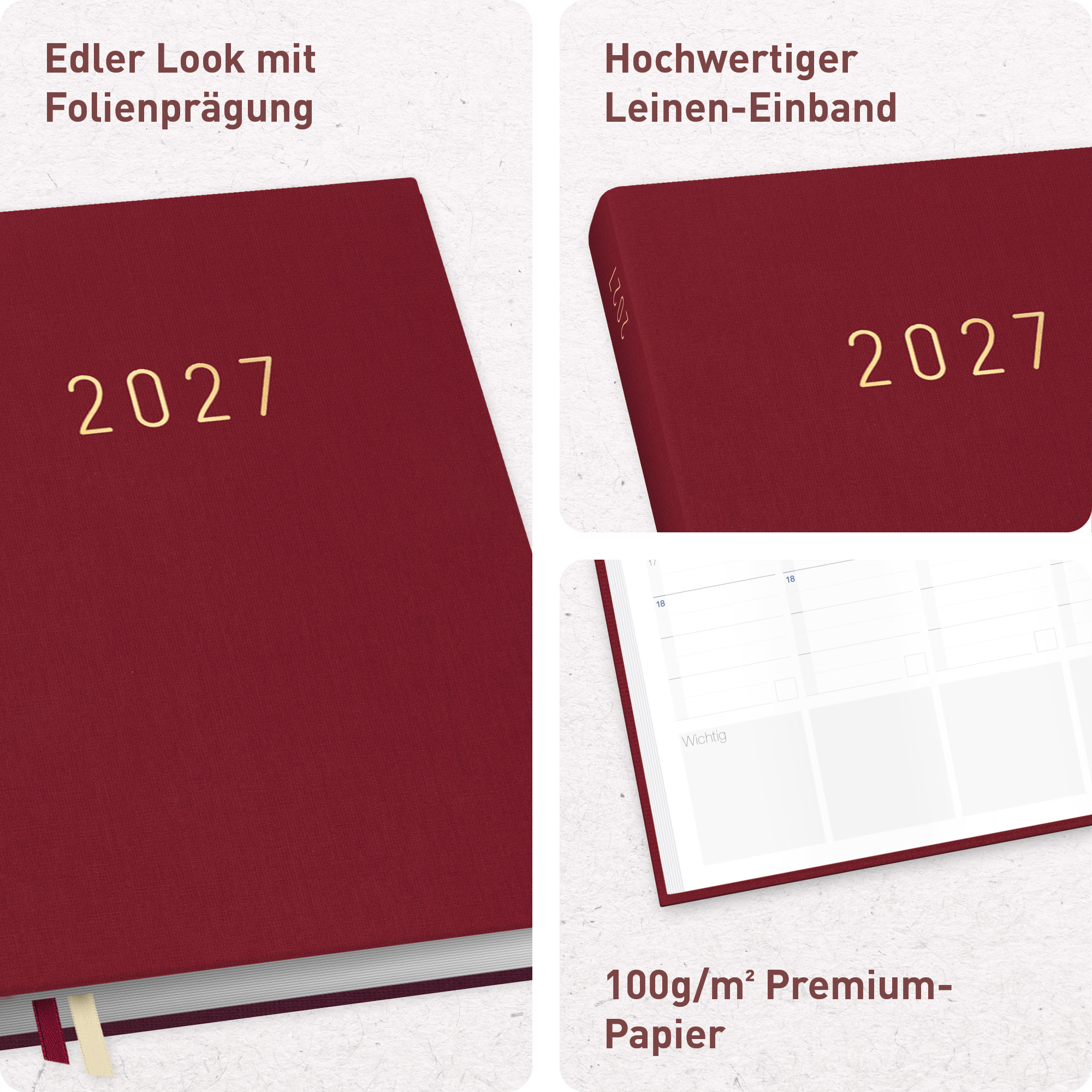 Artikelbild 2 des Artikels “Business-Timer A5 2027 [Rubinrot] “