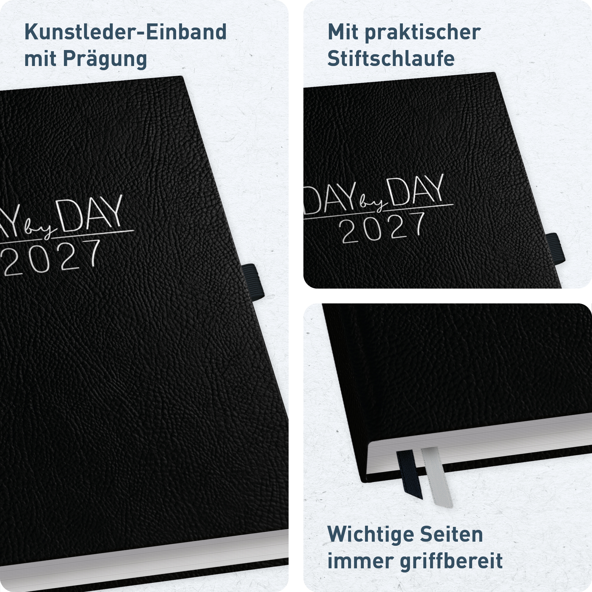 Artikelbild 2 des Artikels “Organizer Day by Day A5 2027 [Schwarz] “