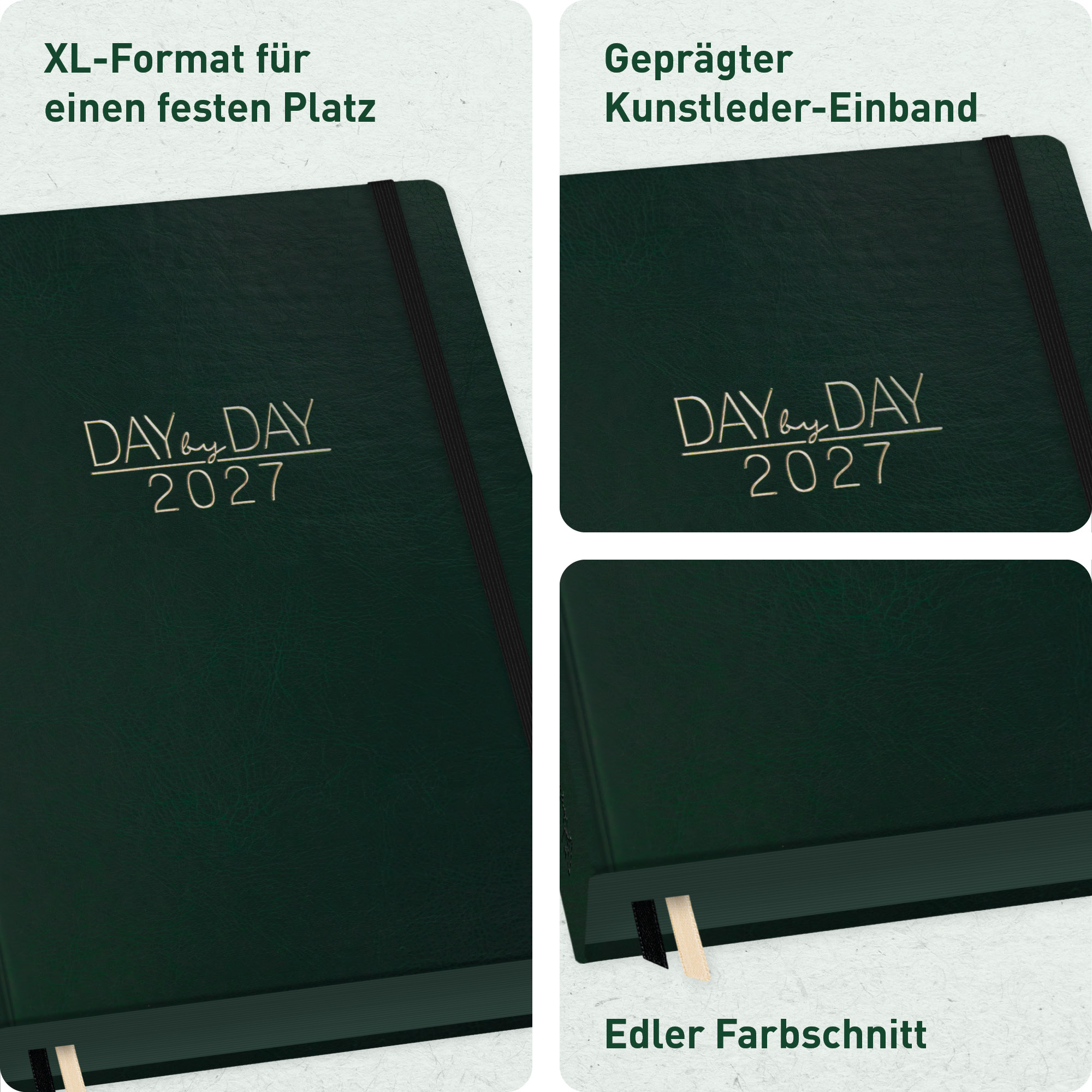 Artikelbild 2 des Artikels “Organizer Day by Day Maxi A4+ 2027 [Dark Green] “
