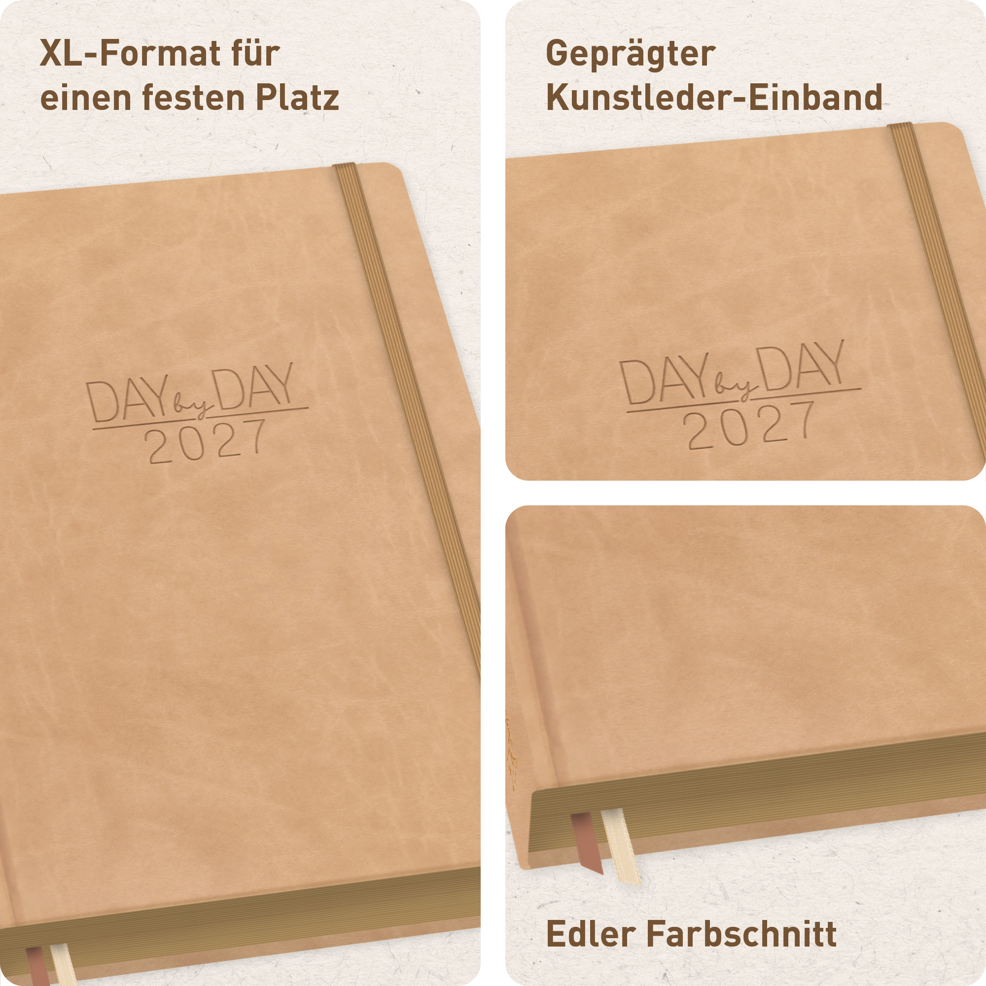 Artikelbild 2 des Artikels “Organizer Day by Day Maxi A4+ 2027 [Prestige Beige] “