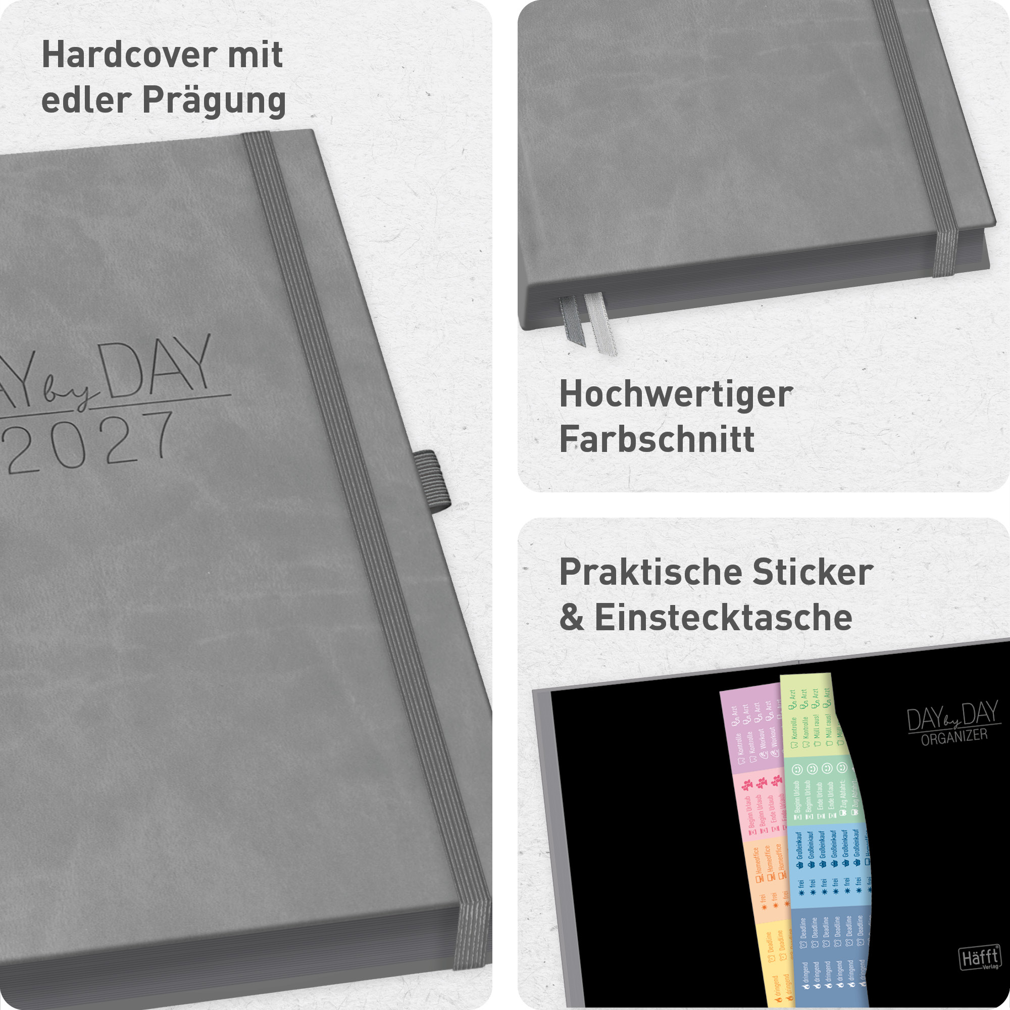 Artikelbild 2 des Artikels “Organizer Day by Day Deluxe A5 2027 [Grey Edition] “