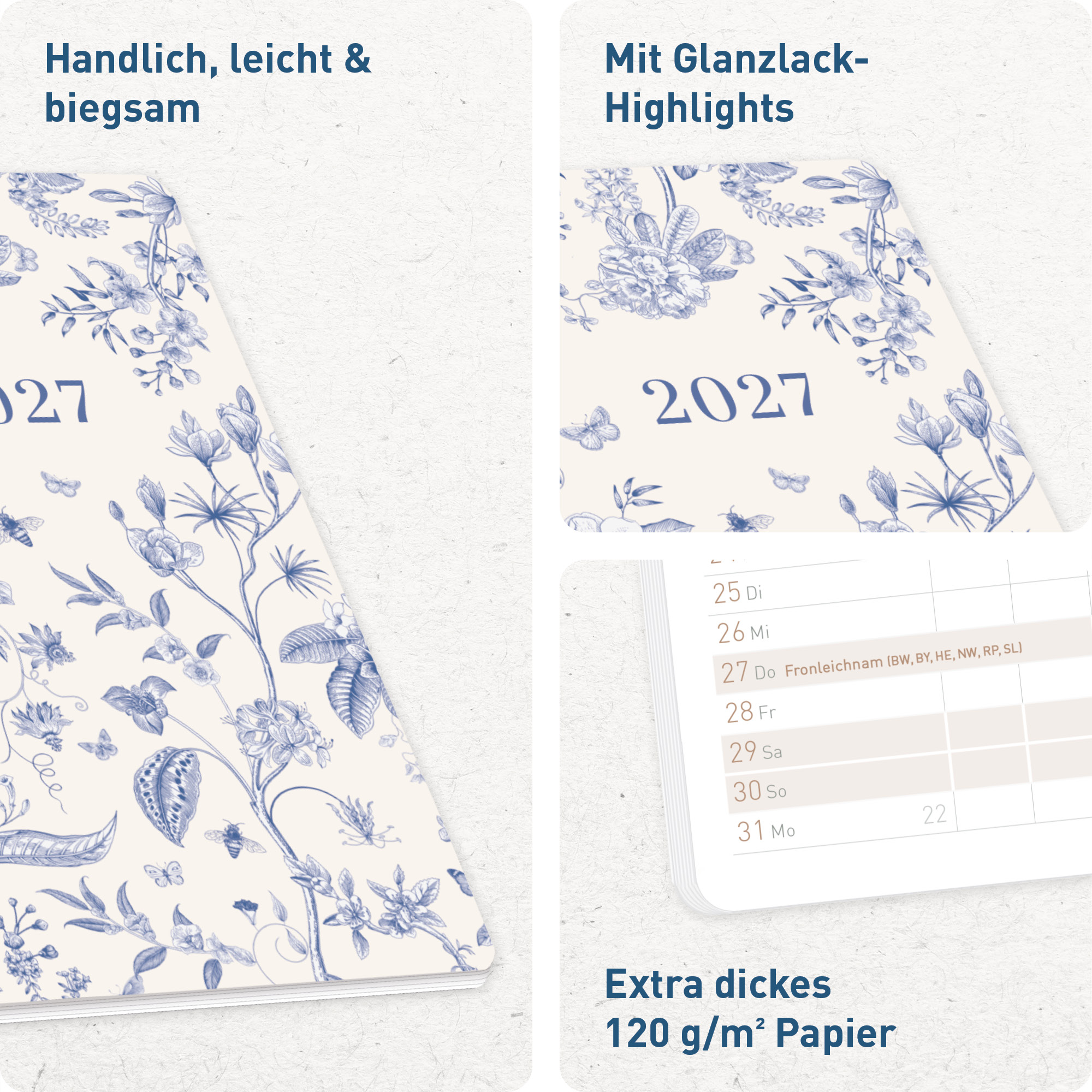 Artikelbild 2 des Artikels “Monatskalender Pocket Slim A6+ 2027 [Fine Style] “