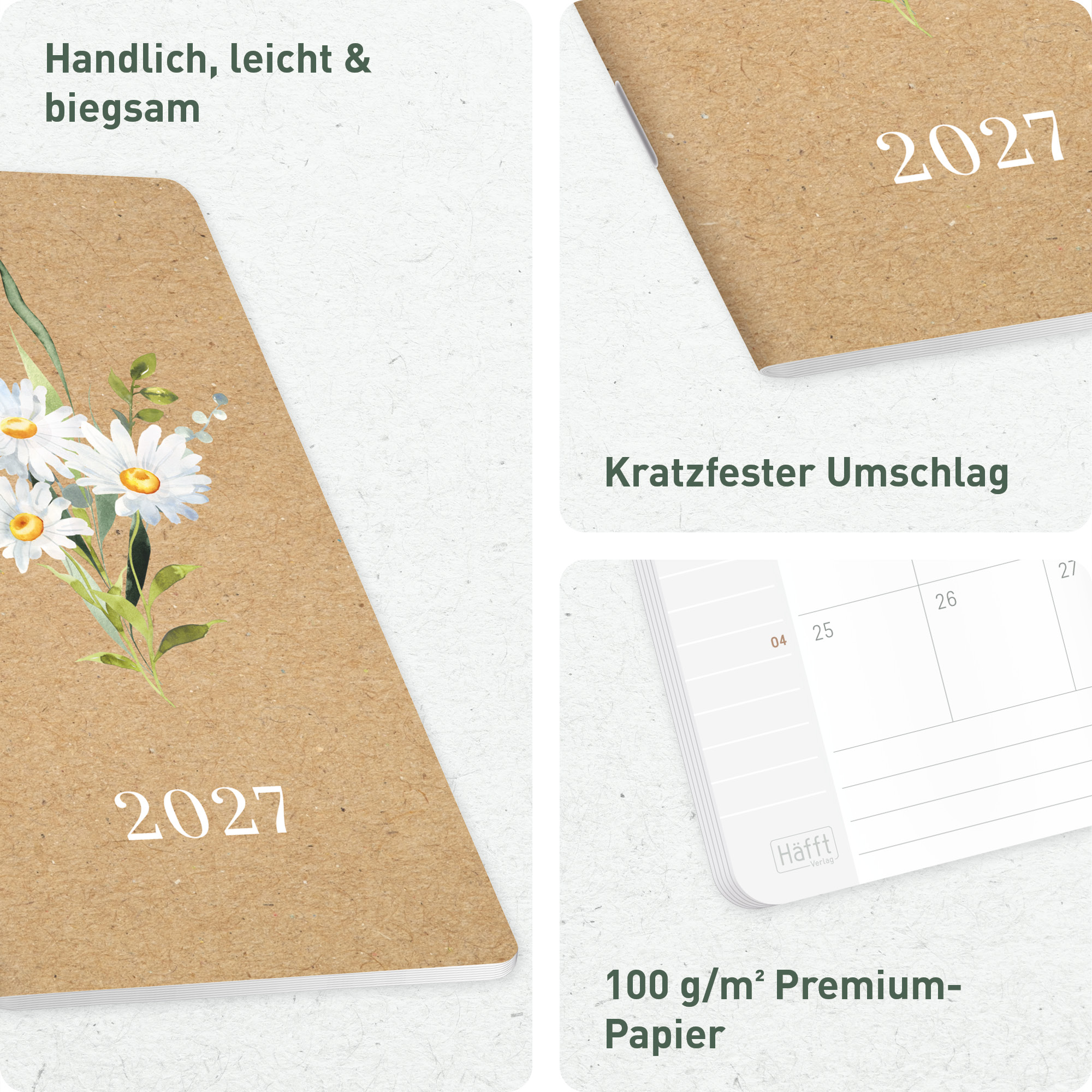 Artikelbild 2 des Artikels “Monatskalender Square A6+ 2027 [Daisy Days] “