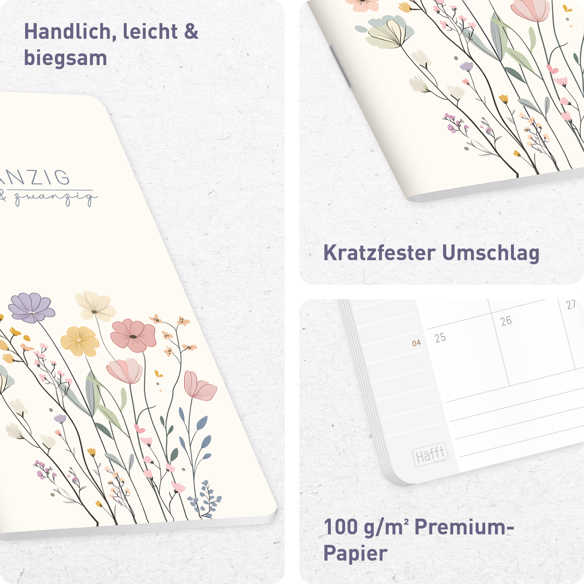 Artikelbild 2 des Artikels “Monatskalender Square A6+ 2027 [Flower Joy] “