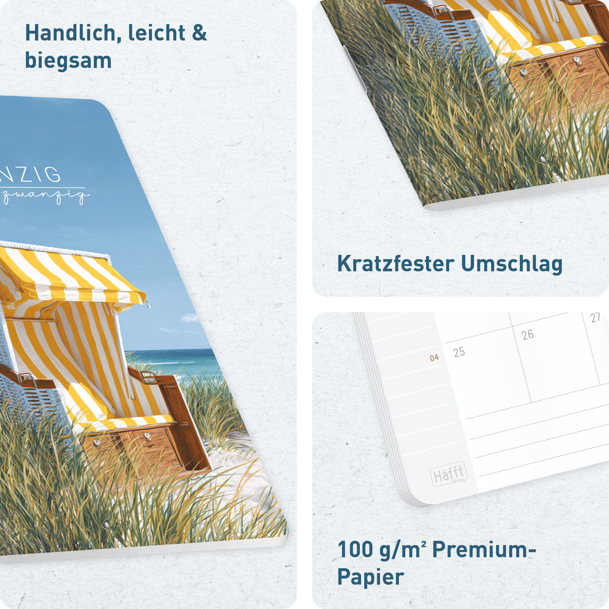 Artikelbild 2 des Artikels “Monatskalender Square A6+ 2027 [Strandkorb] “