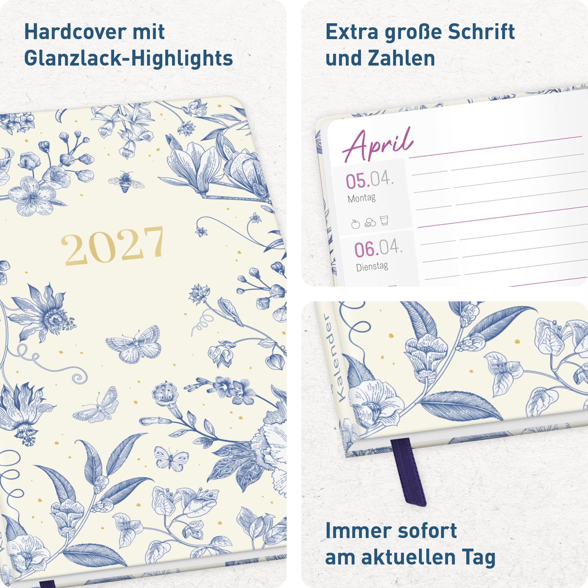 Artikelbild 2 des Artikels “Großdruck-Kalender A5 2027 [Fine Style] “