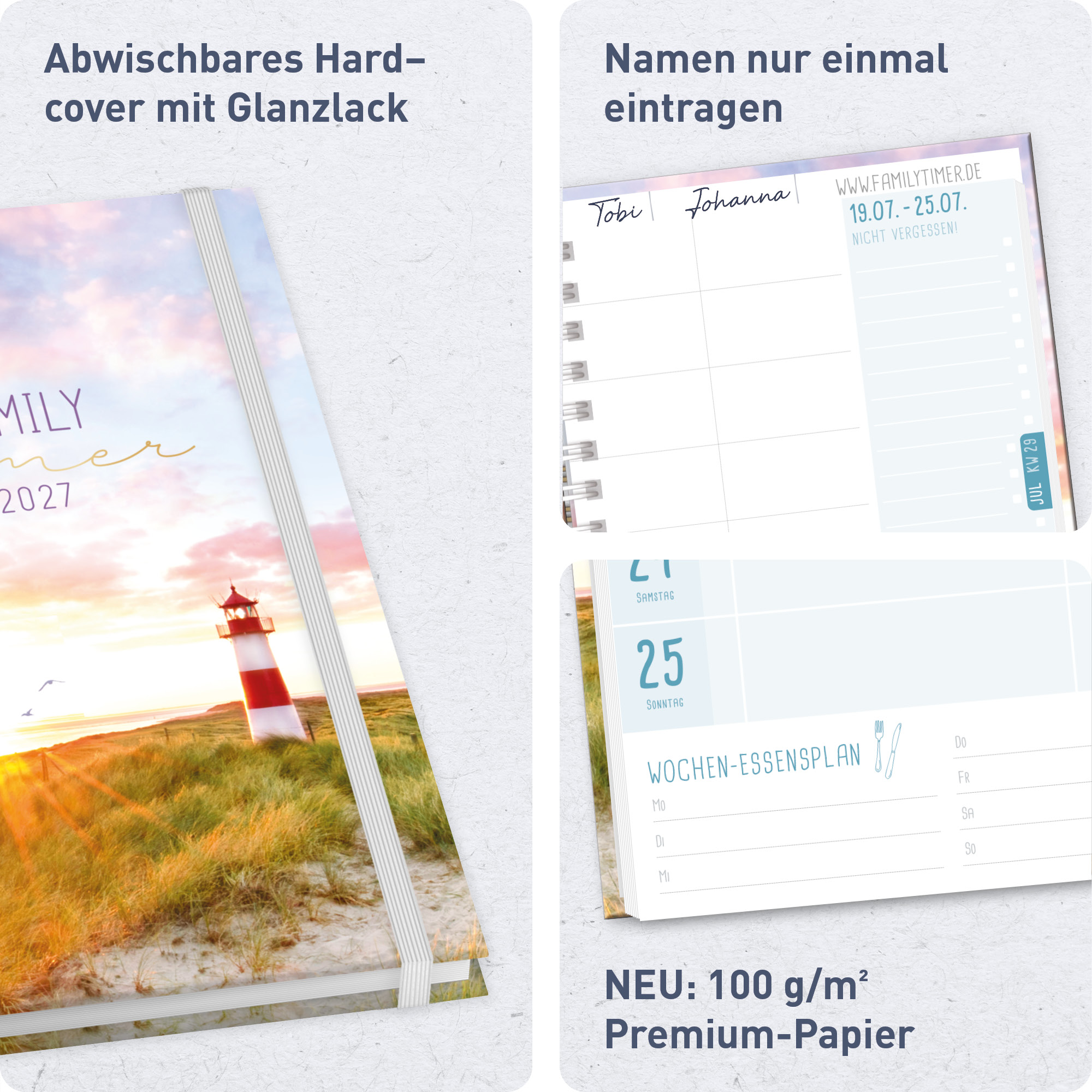 Artikelbild 2 des Artikels “Family-Timer A5 2027 [Leuchtturm] “