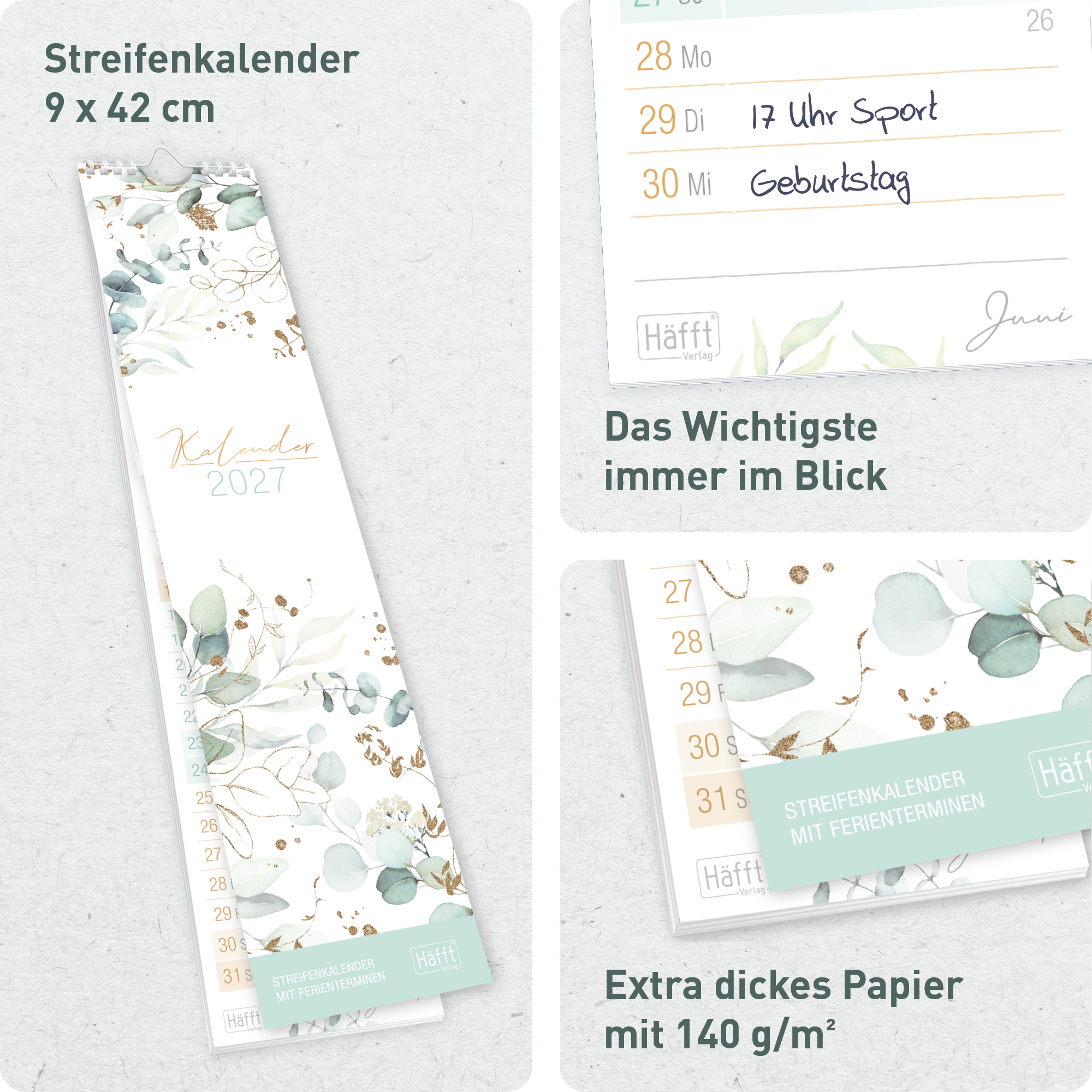Artikelbild 2 des Artikels “Streifenkalender 2027 [Blattgold] “