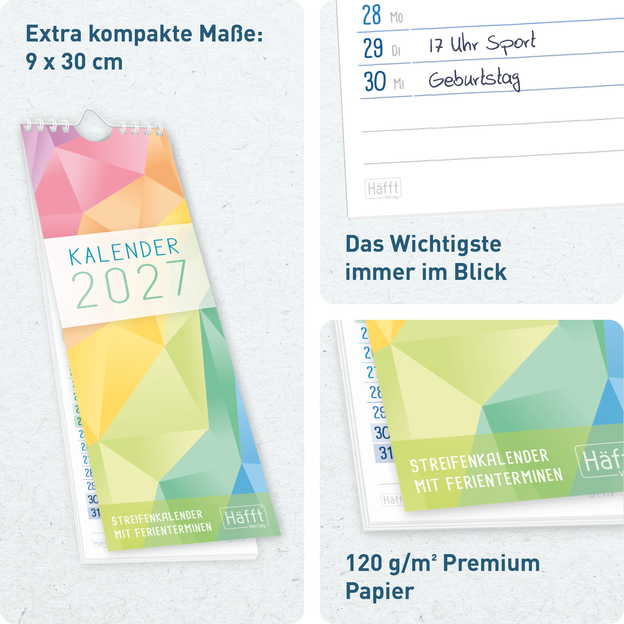 Artikelbild 2 des Artikels “Streifenkalender kompakt 2027 [Rainbow] “