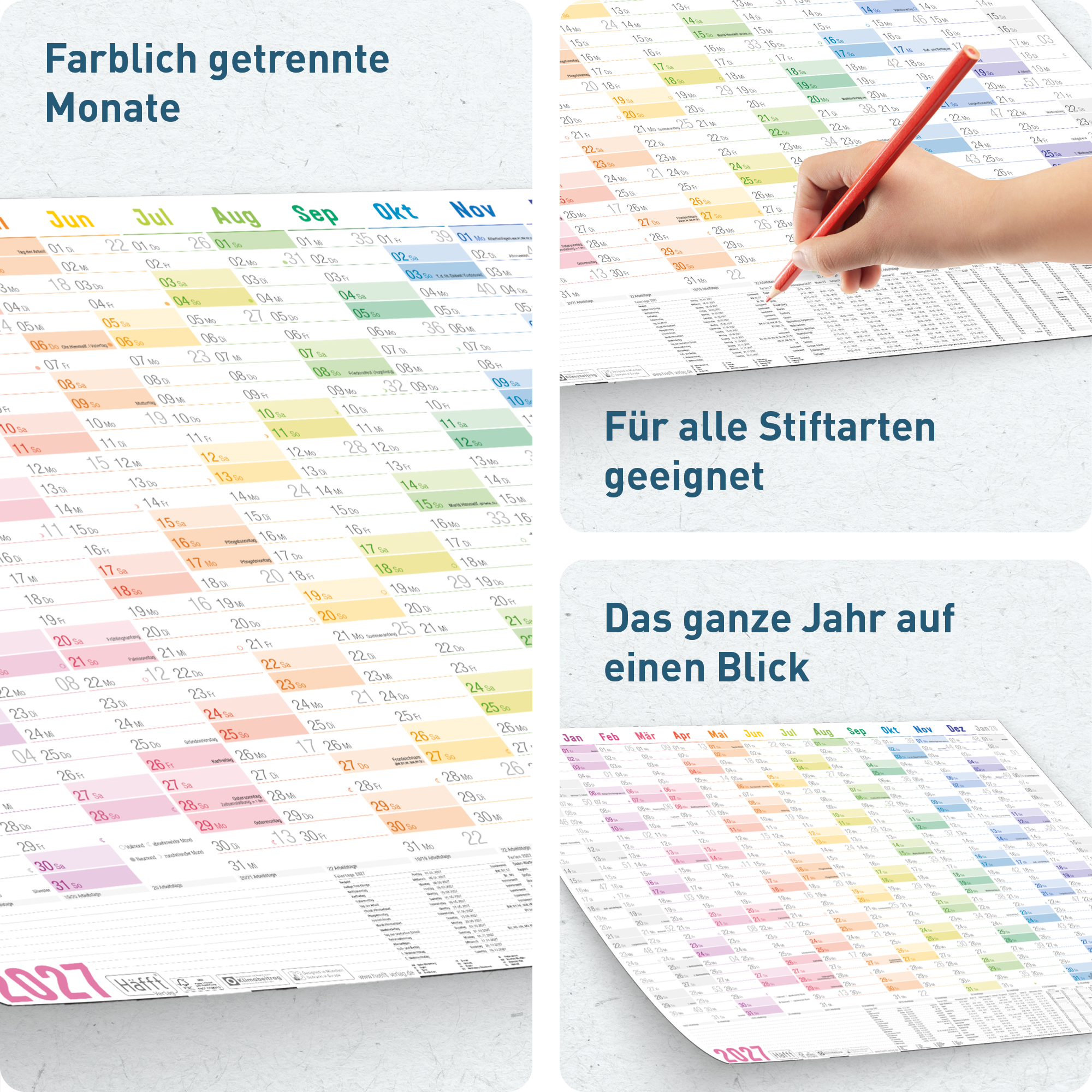 Artikelbild 2 des Artikels “Wandkalender 2027 A1 + quer [Rainbow] “