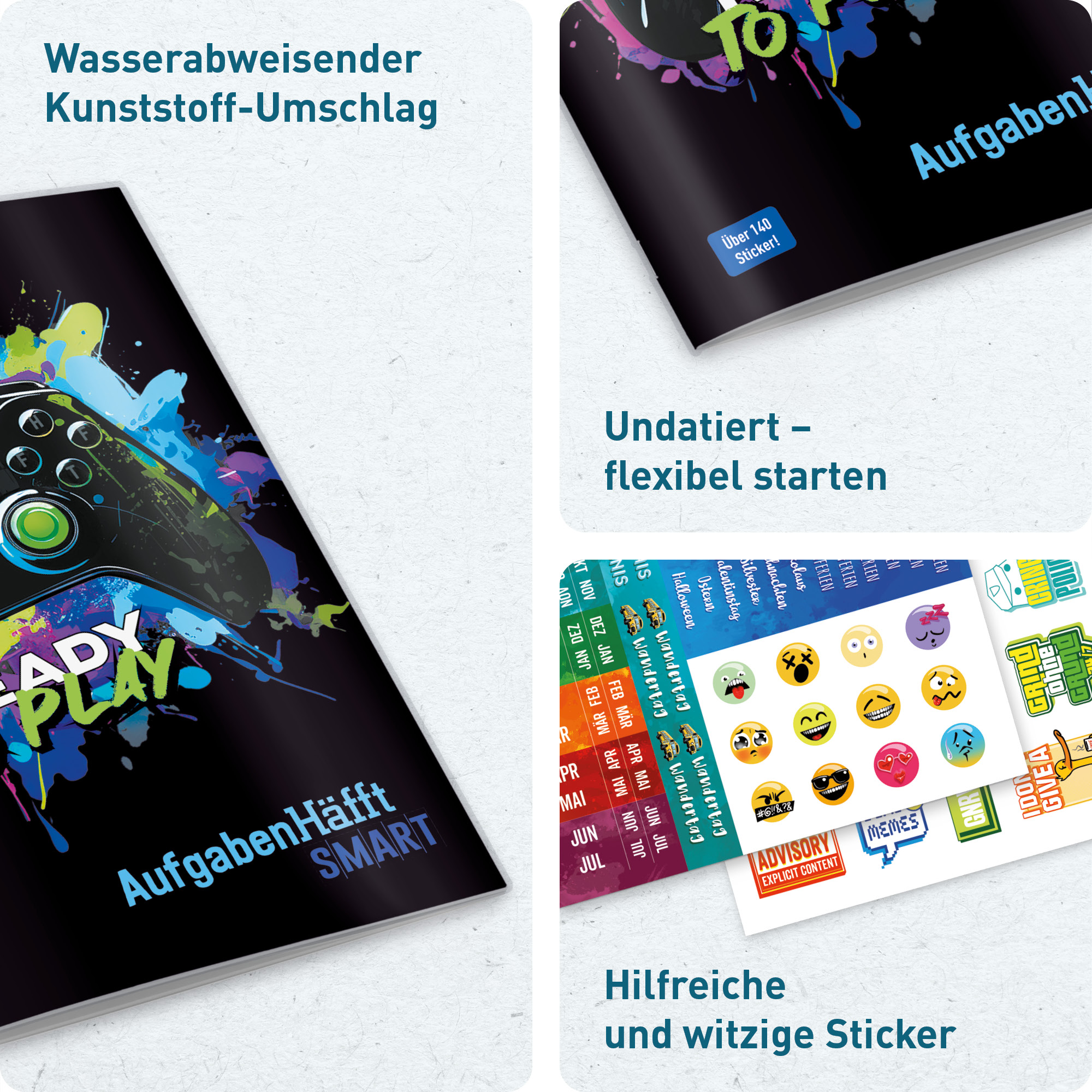 Artikelbild 2 des Artikels “Häfft Smart -  Das Aufgabenheft mit Umschlag [Ready to Play] “