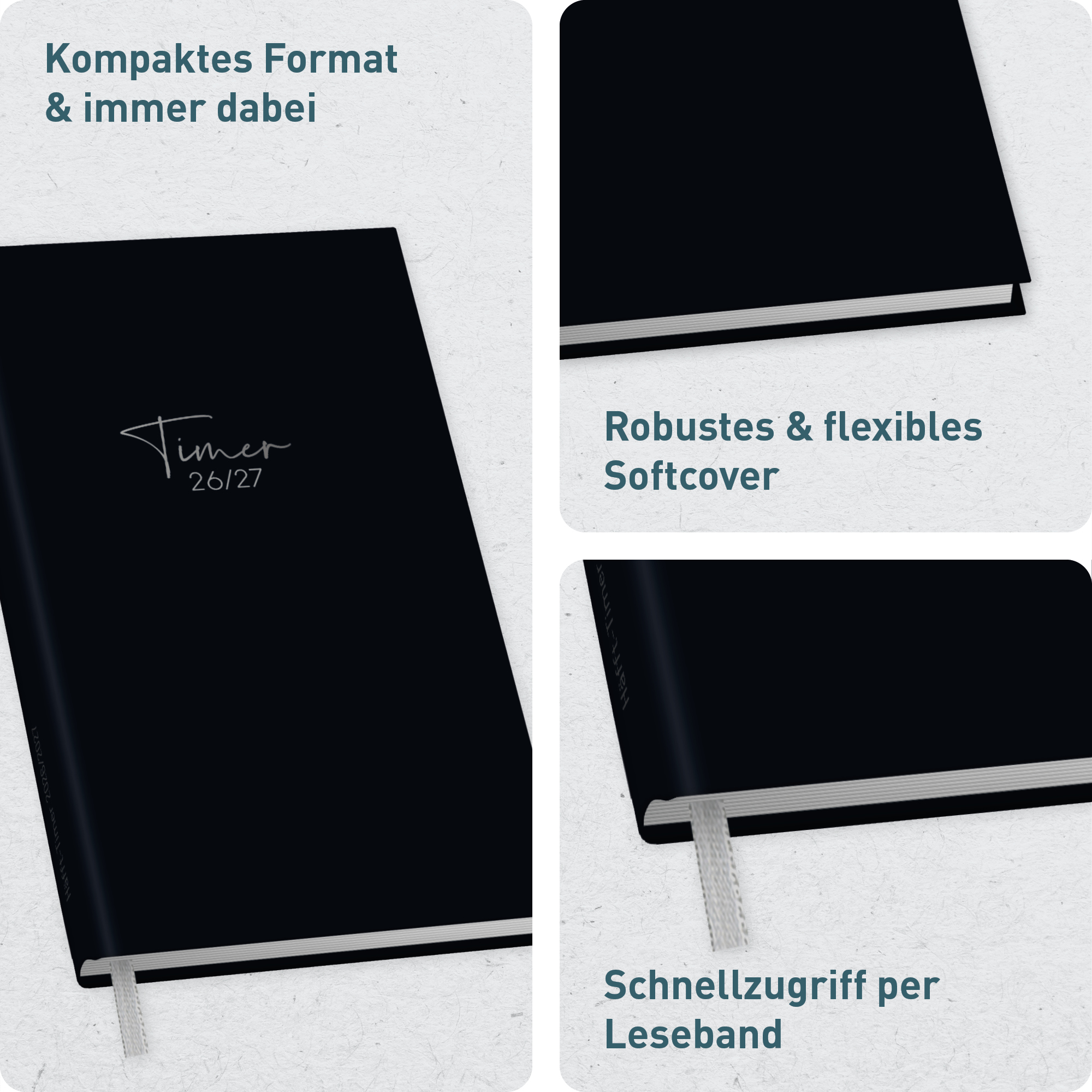 Artikelbild 2 des Artikels “Häfft-Timer A6 Slim 2026/2027 [Black Edition] “